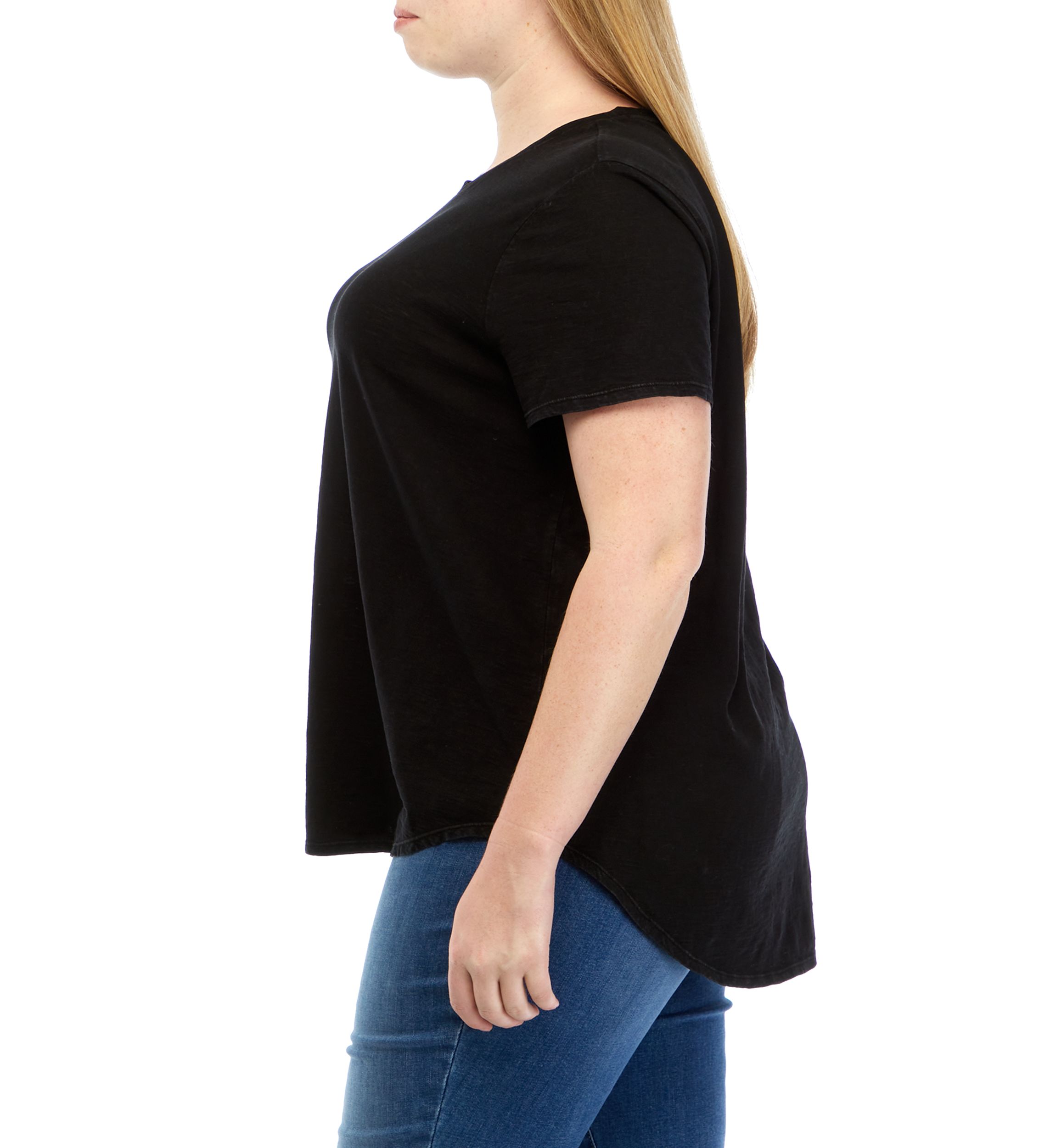 Plus Size Short Sleeve Crew Neck T-Shirt