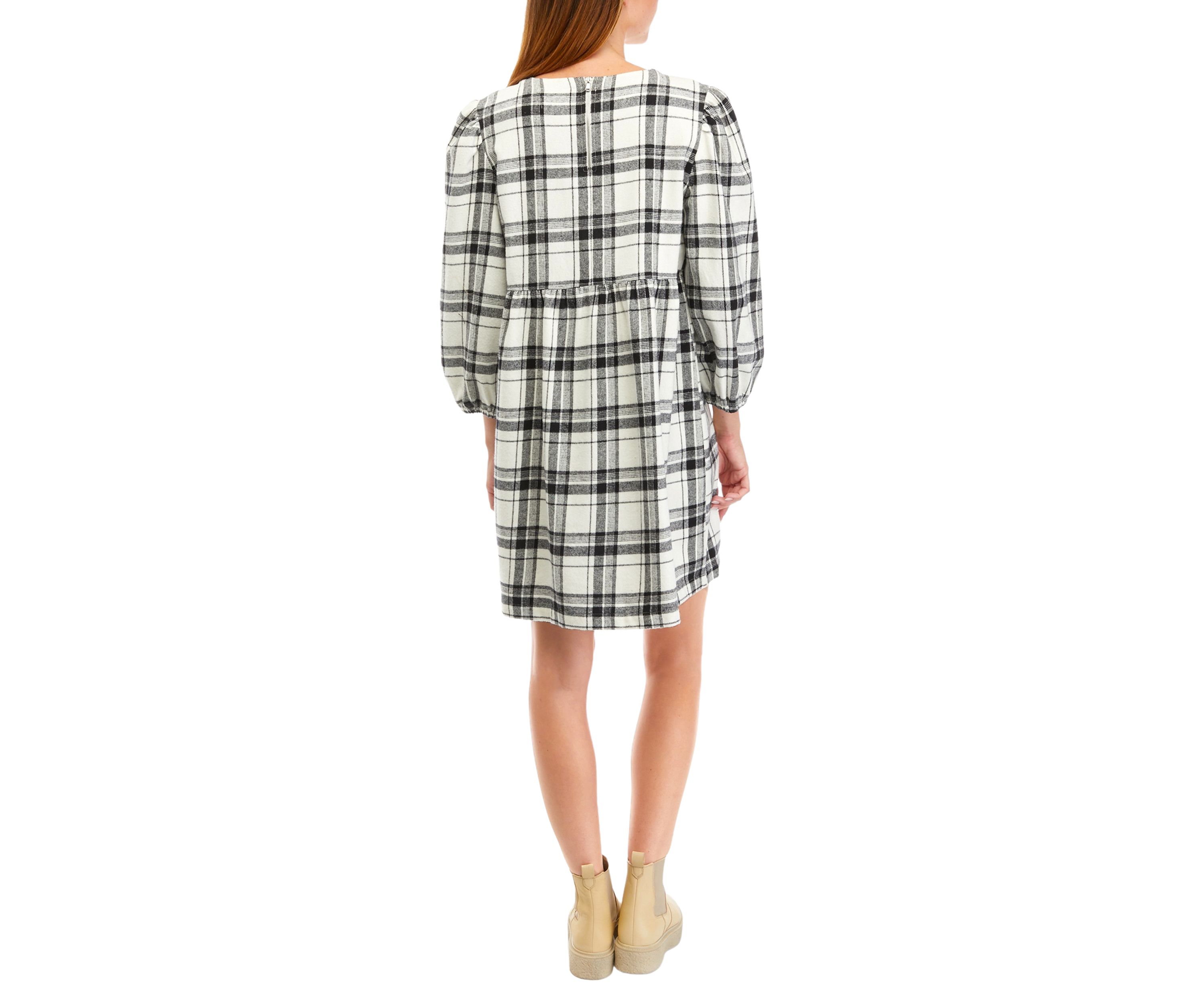 Plaid Babydoll Dress