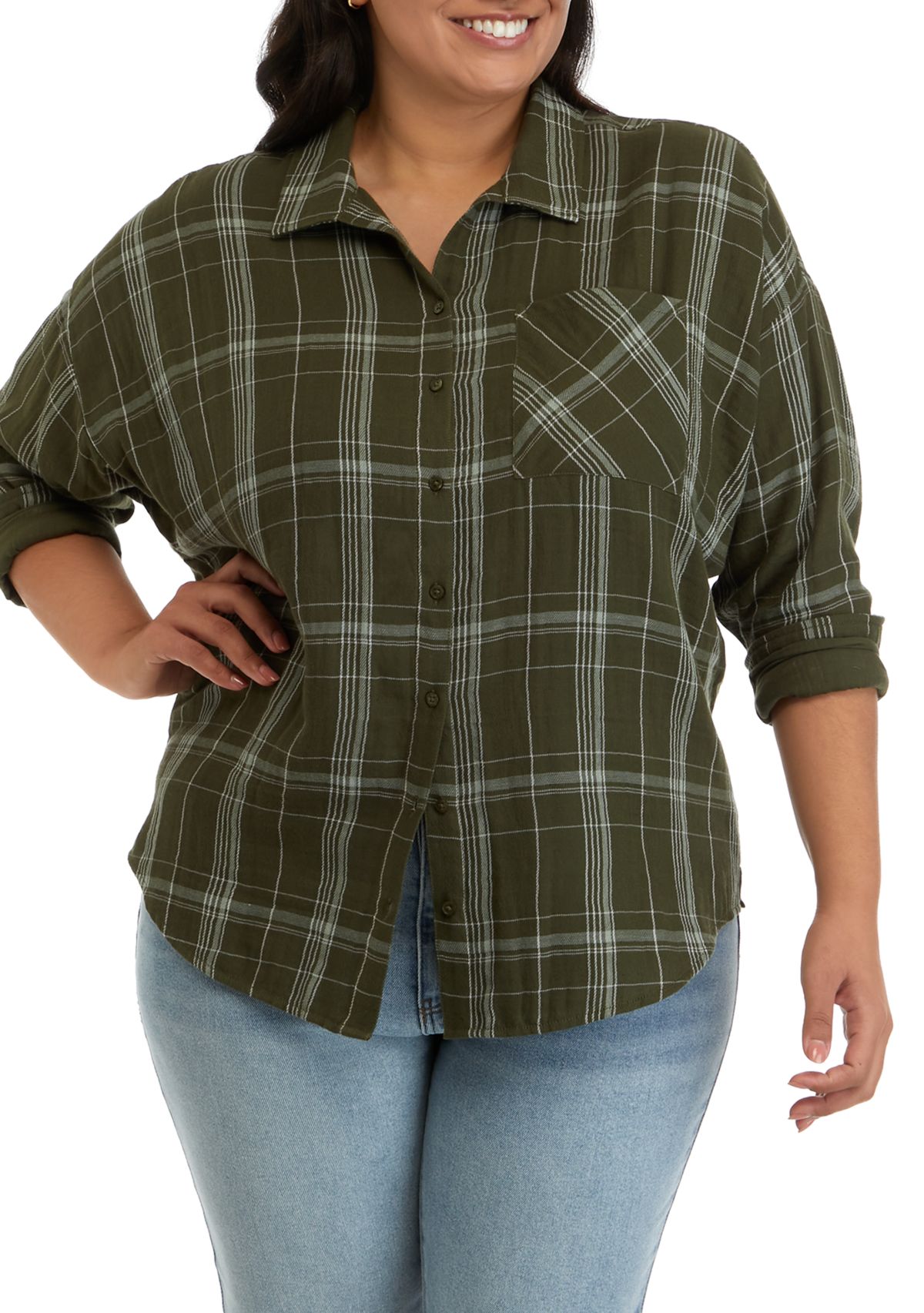Plus Size Boyfriend Shirt