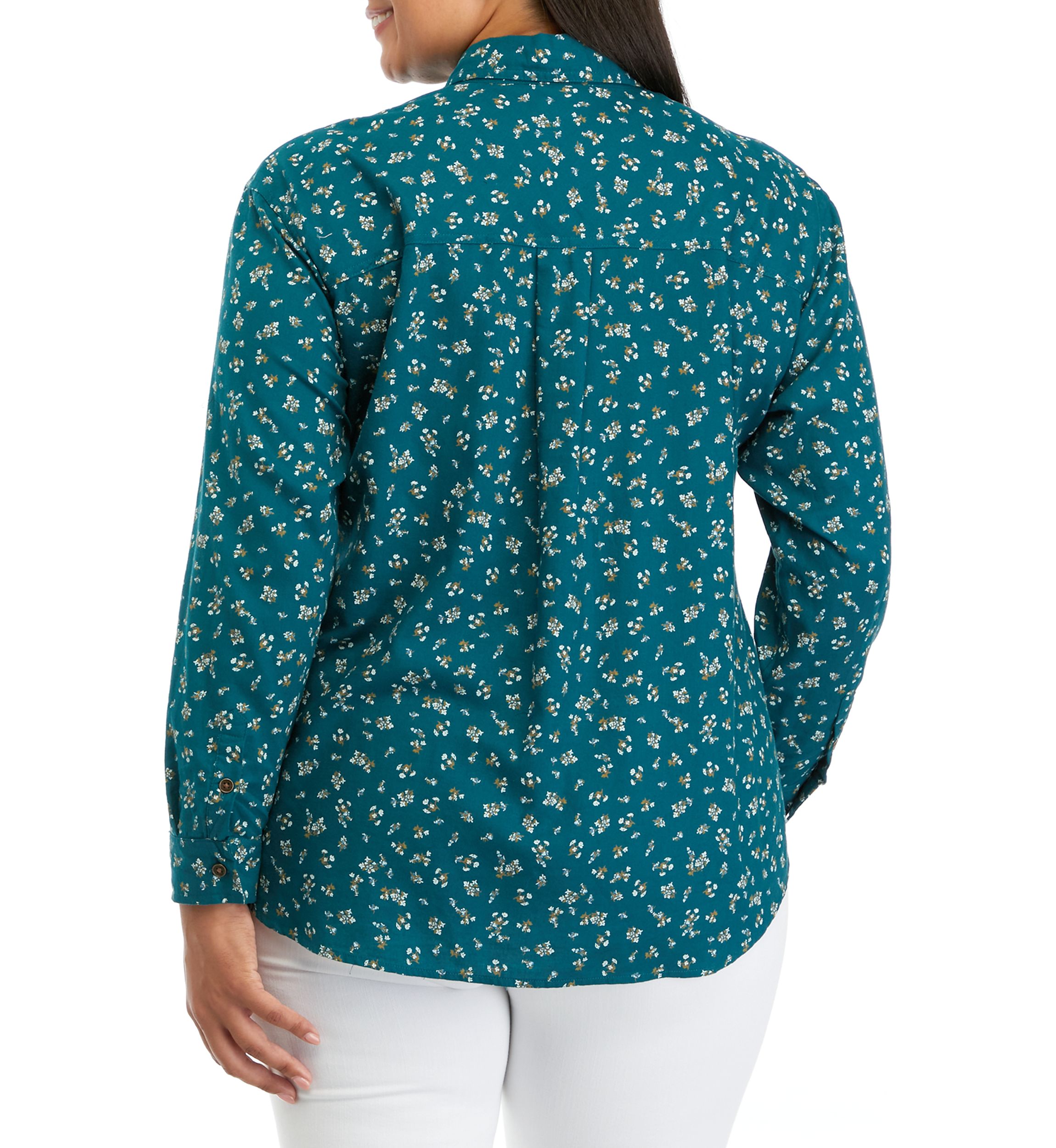 Plus Size Printed Woven Top