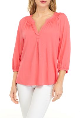 Blouse Femme Target Manches 3/4, Décolleté Off-shoulder, Motif Paysan - Taille XS
