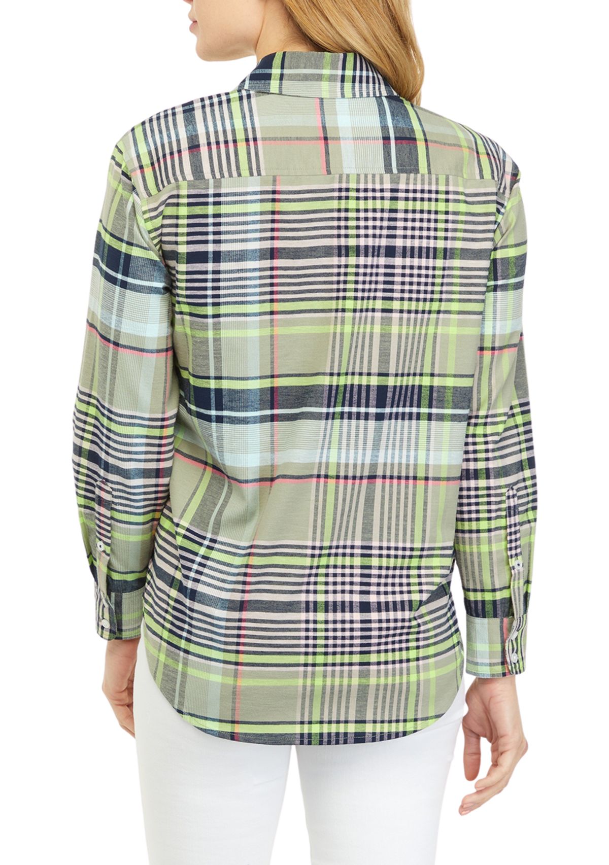 Womens Long Sleeve Oxford Button Down Shirt