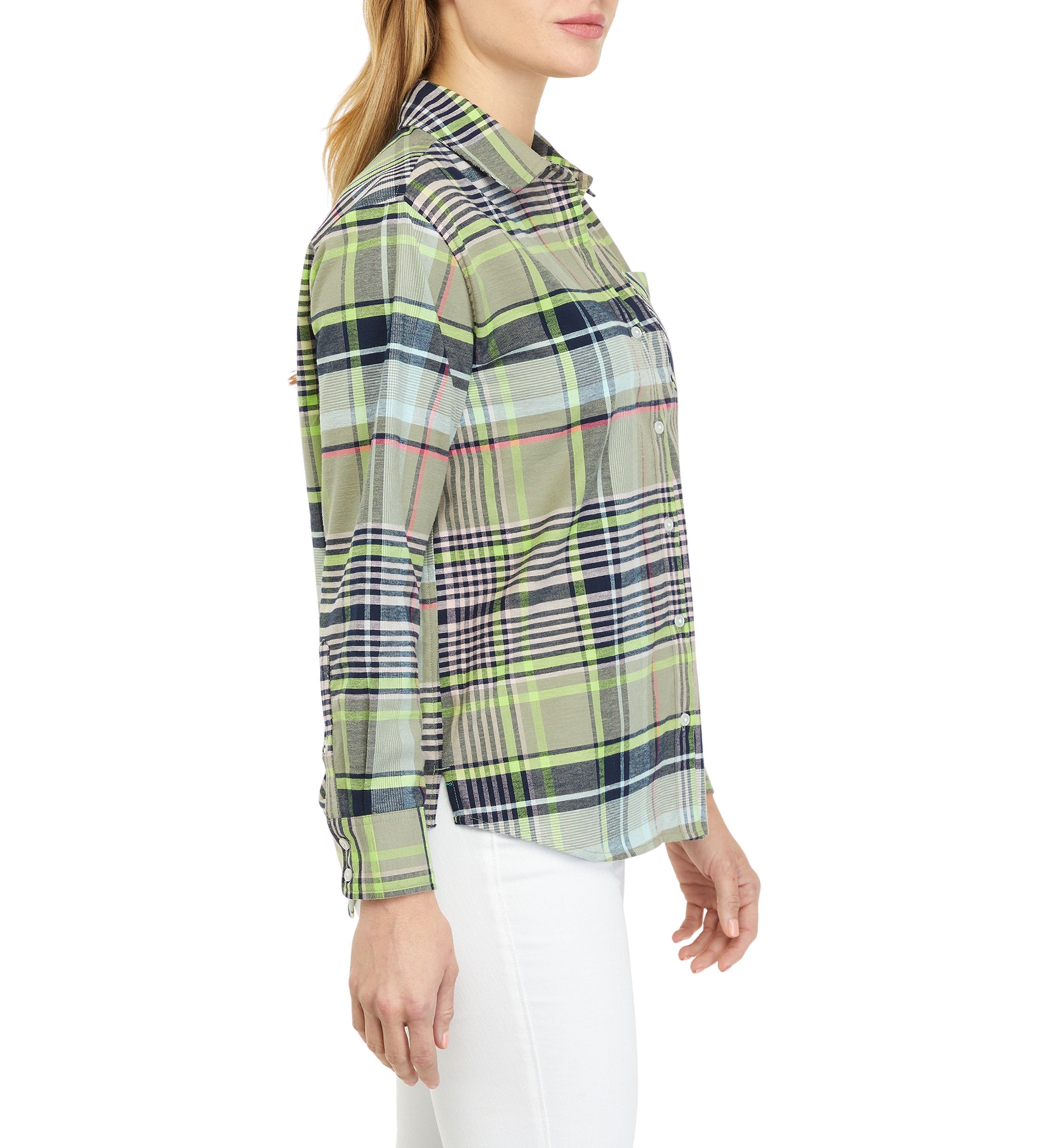Womens Long Sleeve Oxford Button Down Shirt