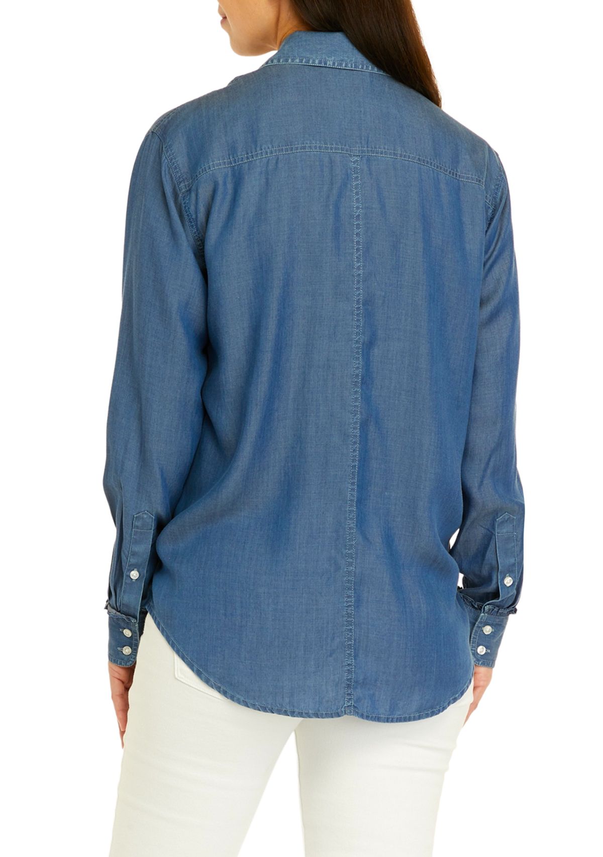 Womens Chambray Boyfriend Shirt