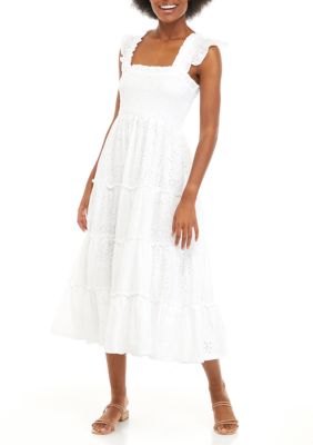 Crown & Ivy™ Petite Ruffle Neck Dress | belk