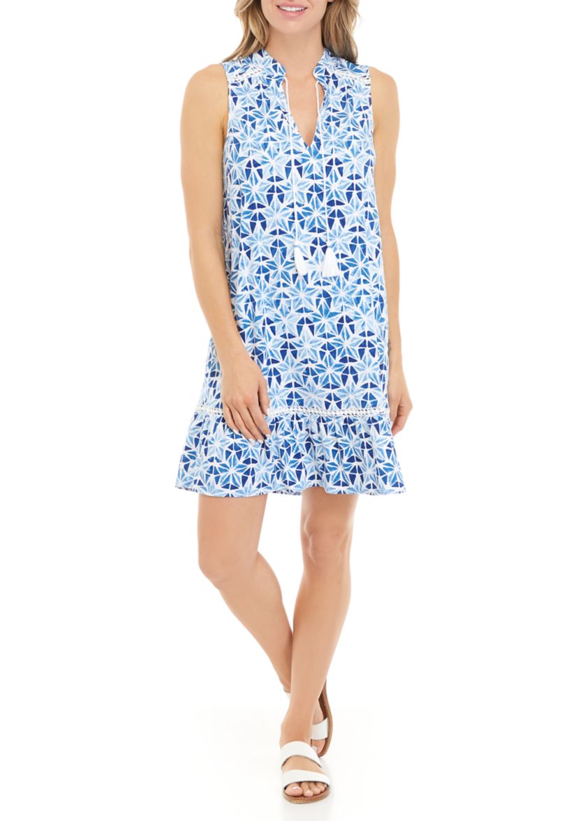 Womens Sleeveless Peasant Dress