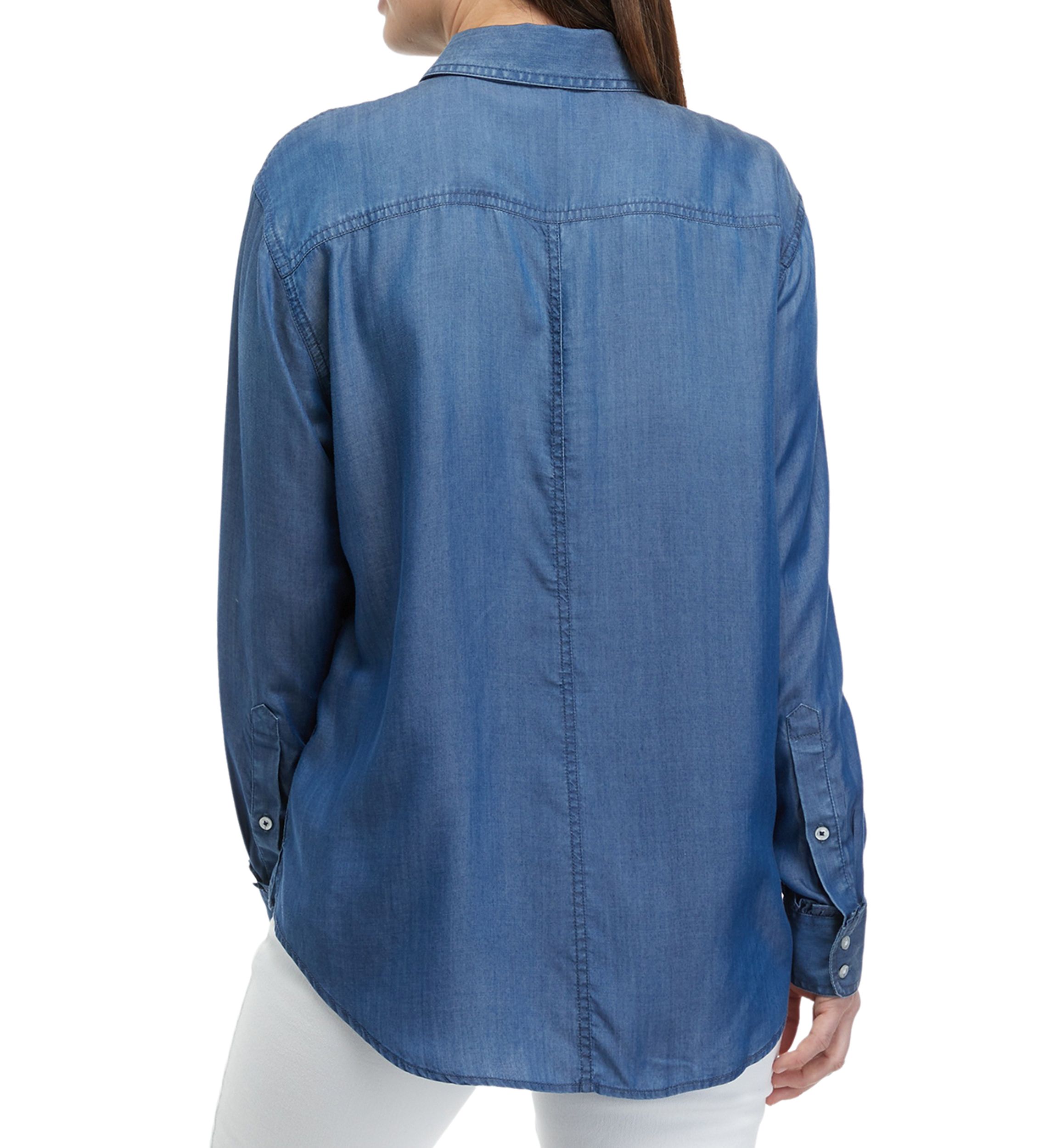 Womens Chambray Button Down Shirt