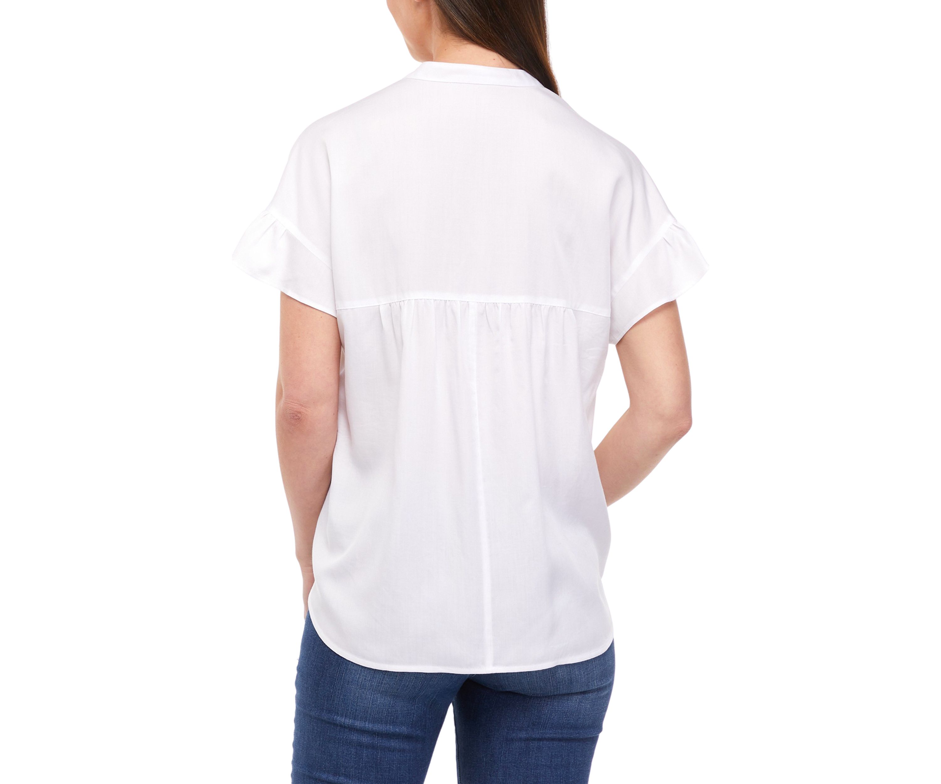 Womens Short Sleeve Popover Dolman Top
