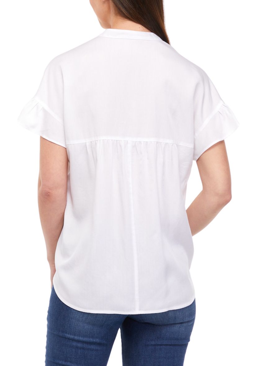 Womens Short Sleeve Popover Dolman Top
