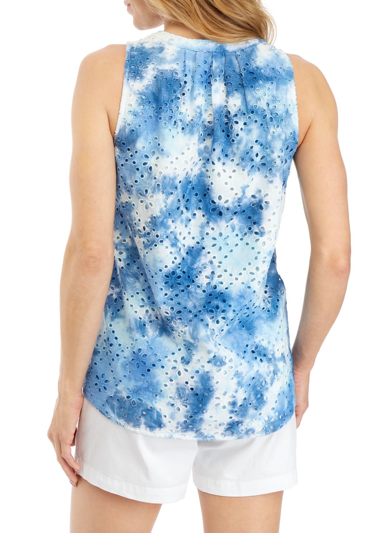 Womens Sleeveless Peasant Top 