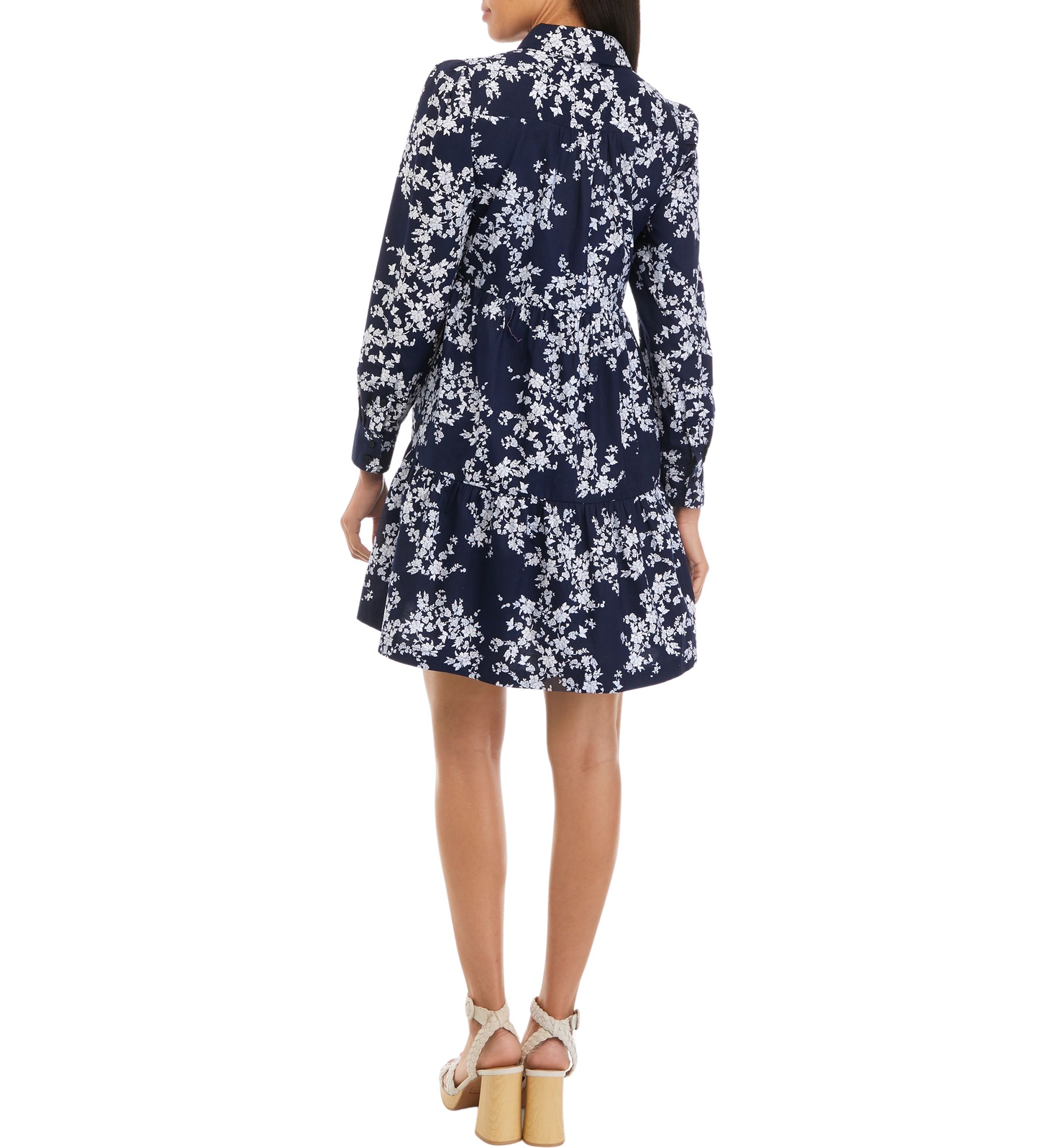 Womens Long Sleeve Floral Dress