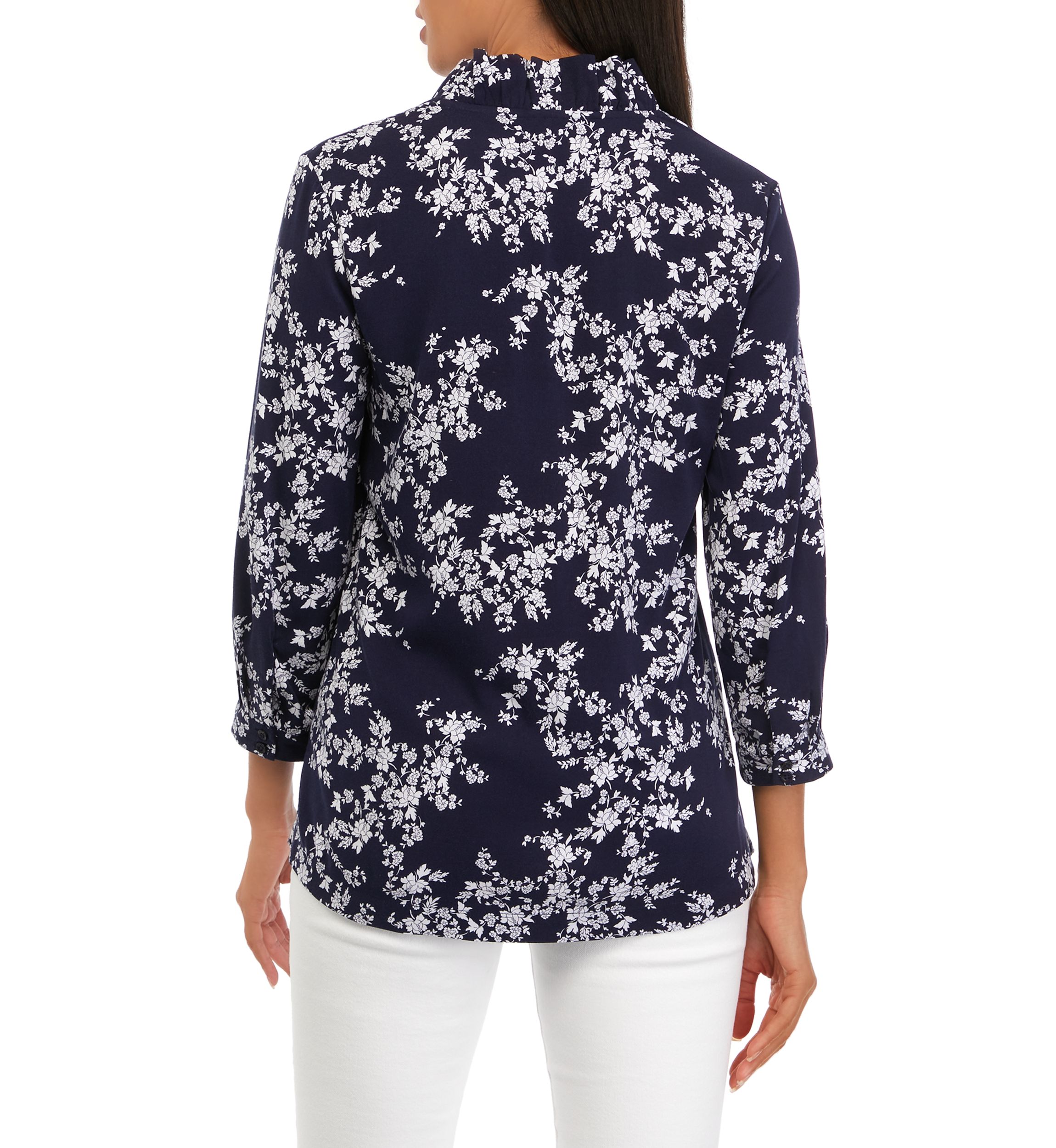 Womens 3/4 Sleeve Printed Shirt 