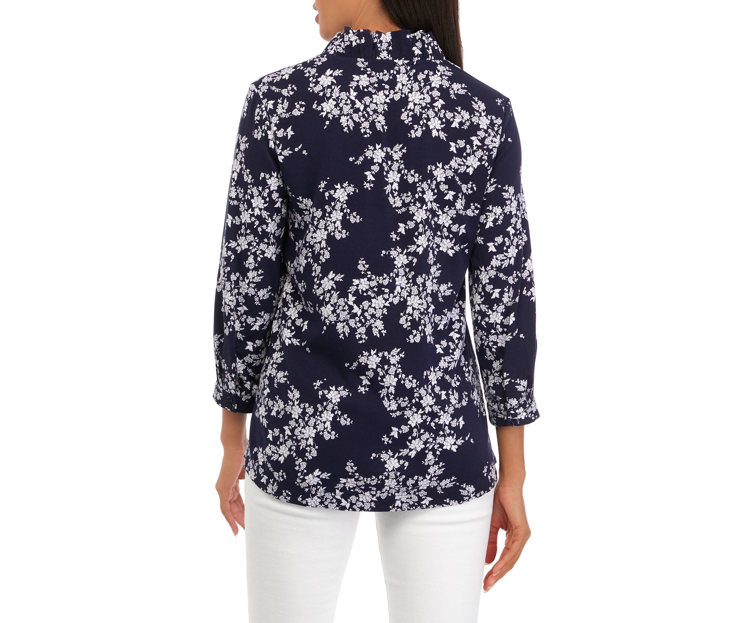 Womens 3/4 Sleeve Printed Shirt 