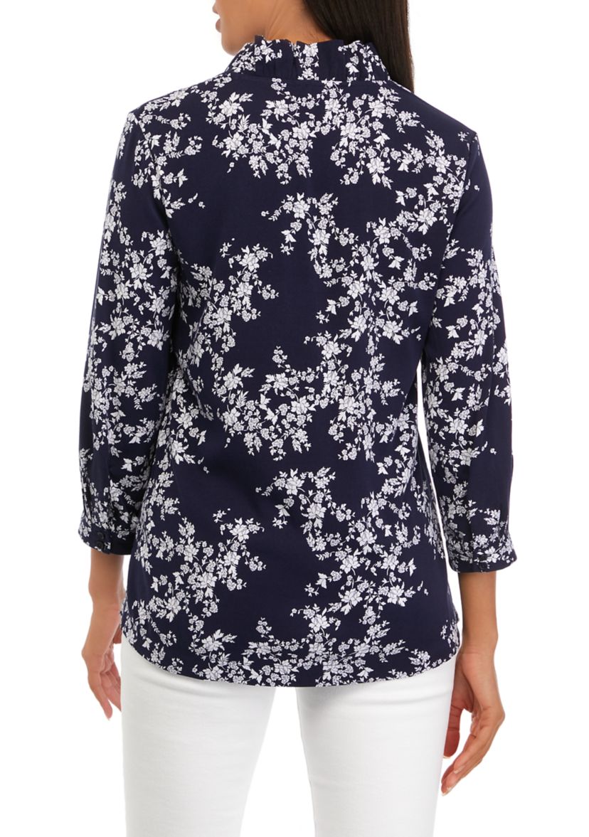 Womens 3/4 Sleeve Printed Shirt 