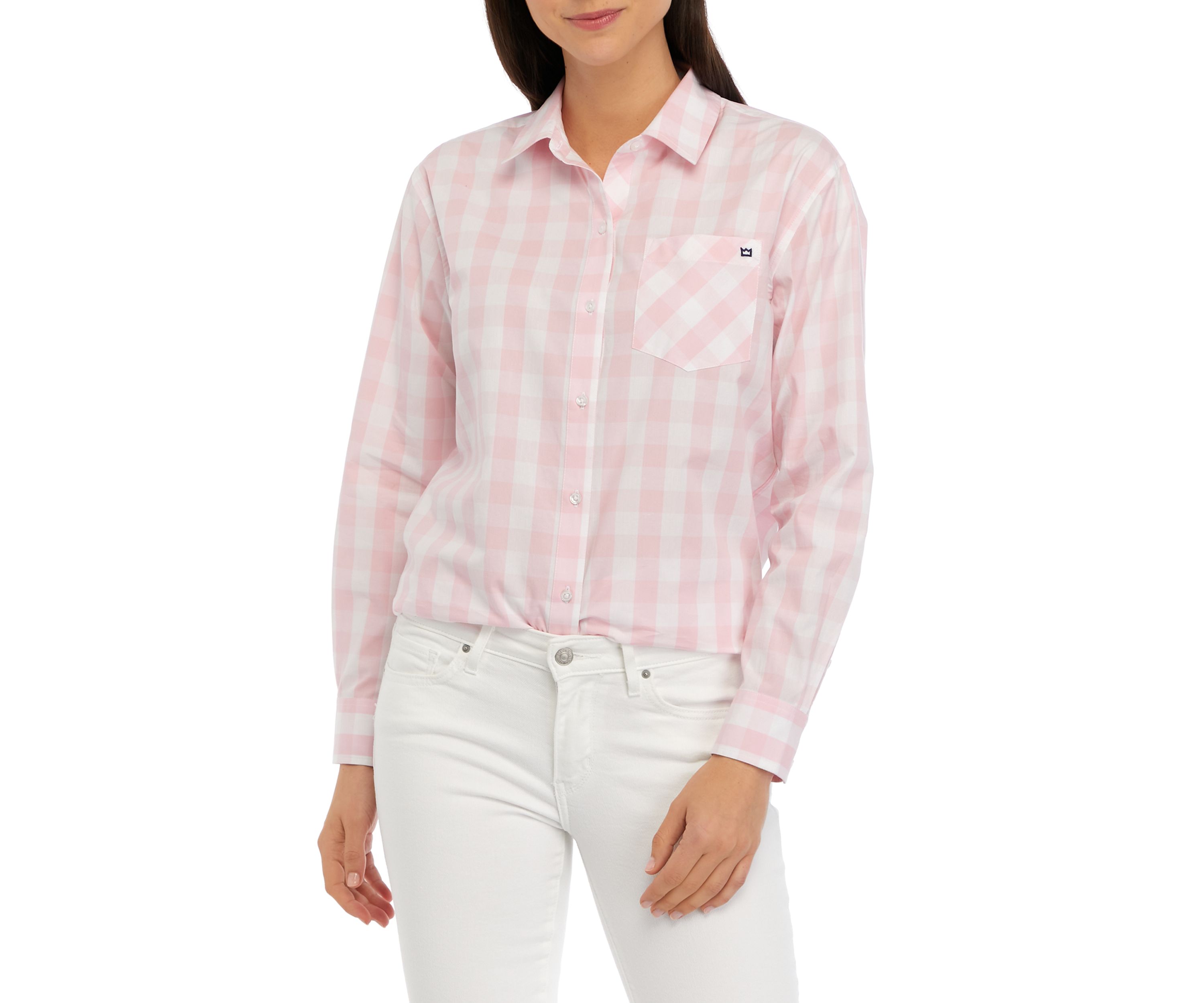 Button Front Poplin Shirt