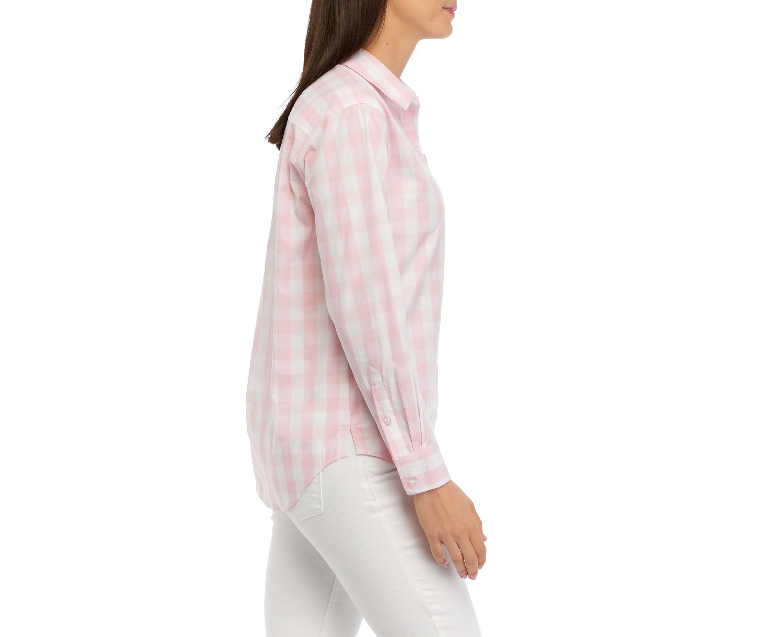Button Front Poplin Shirt