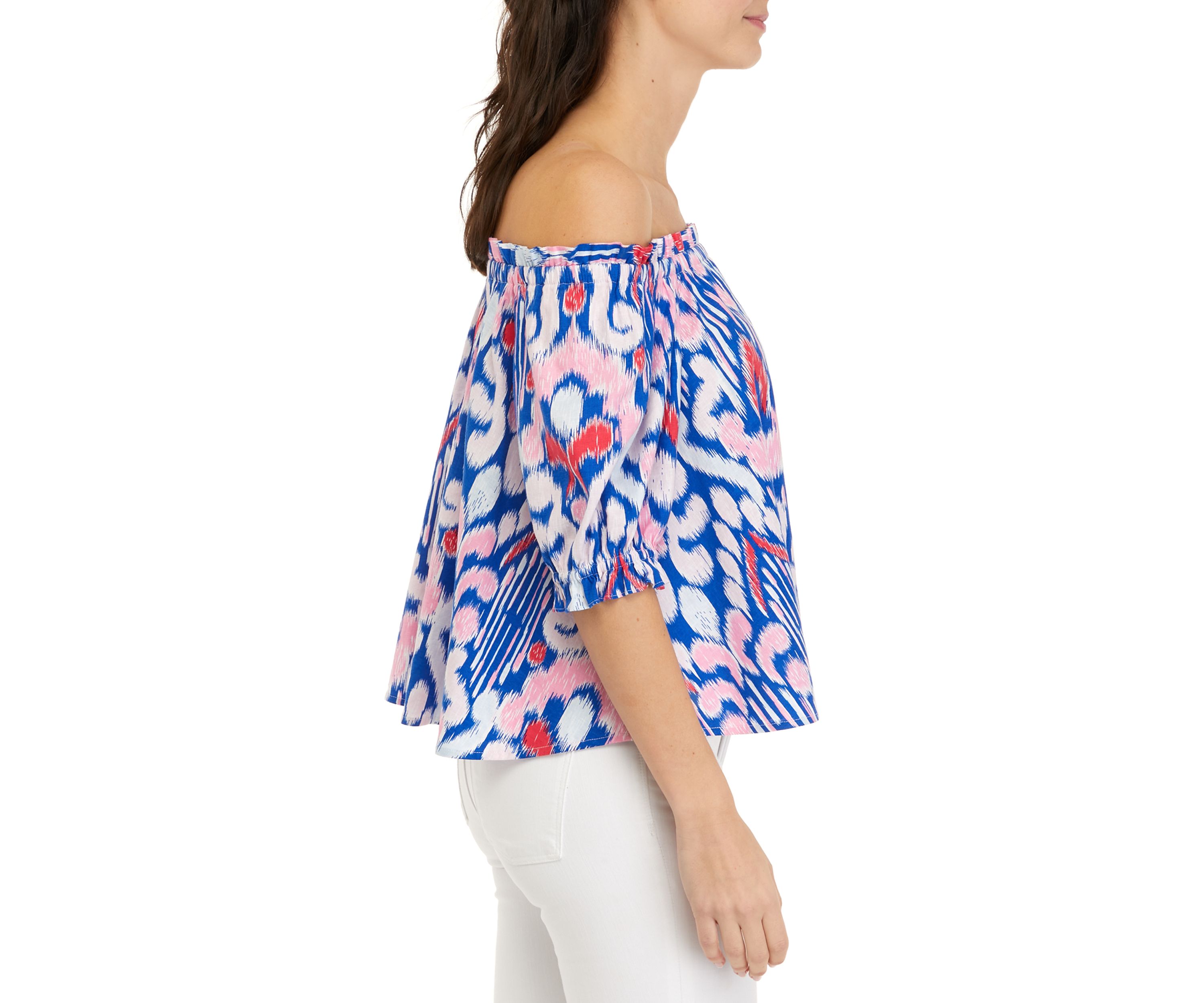 Womens 3/4 Sleeve Off the Shoulder Top