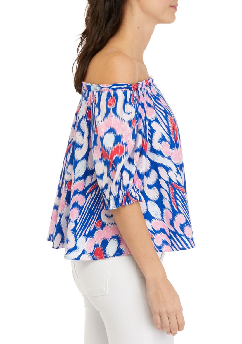 Womens 3/4 Sleeve Off the Shoulder Top