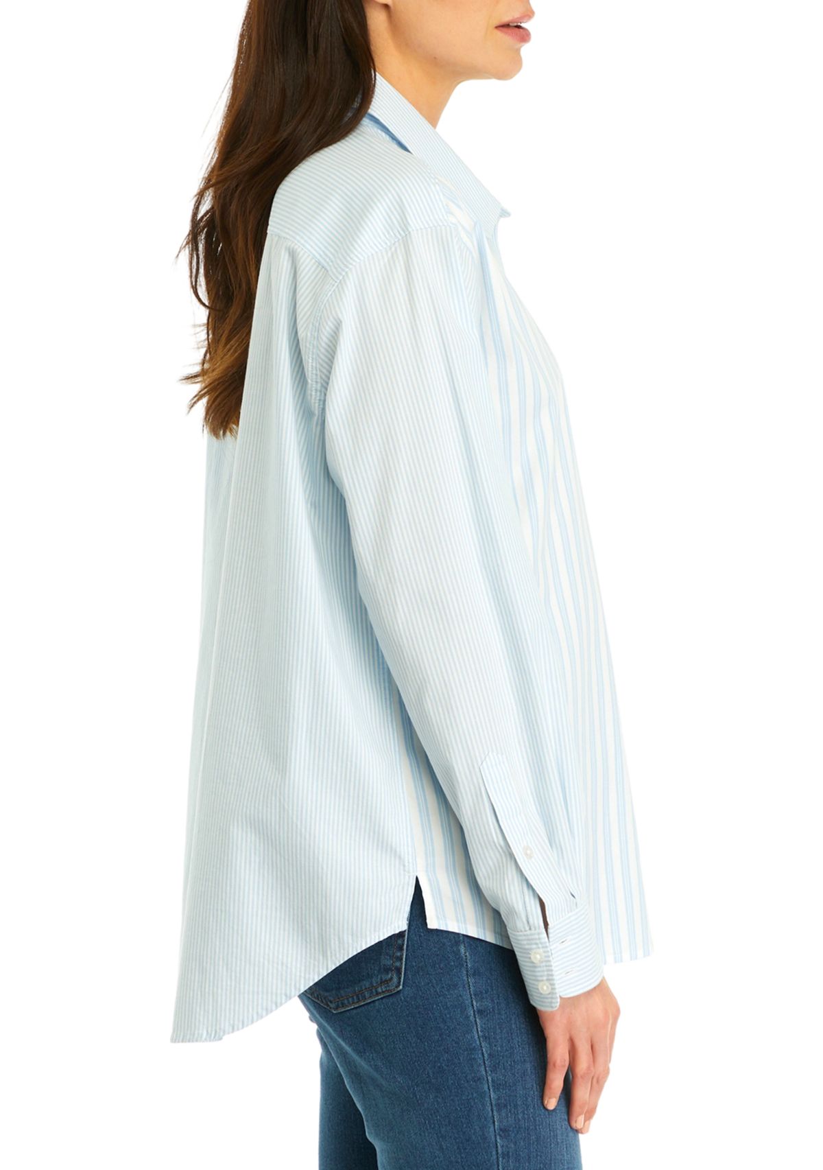 Womens Long Sleeve Boyfriend Shirt