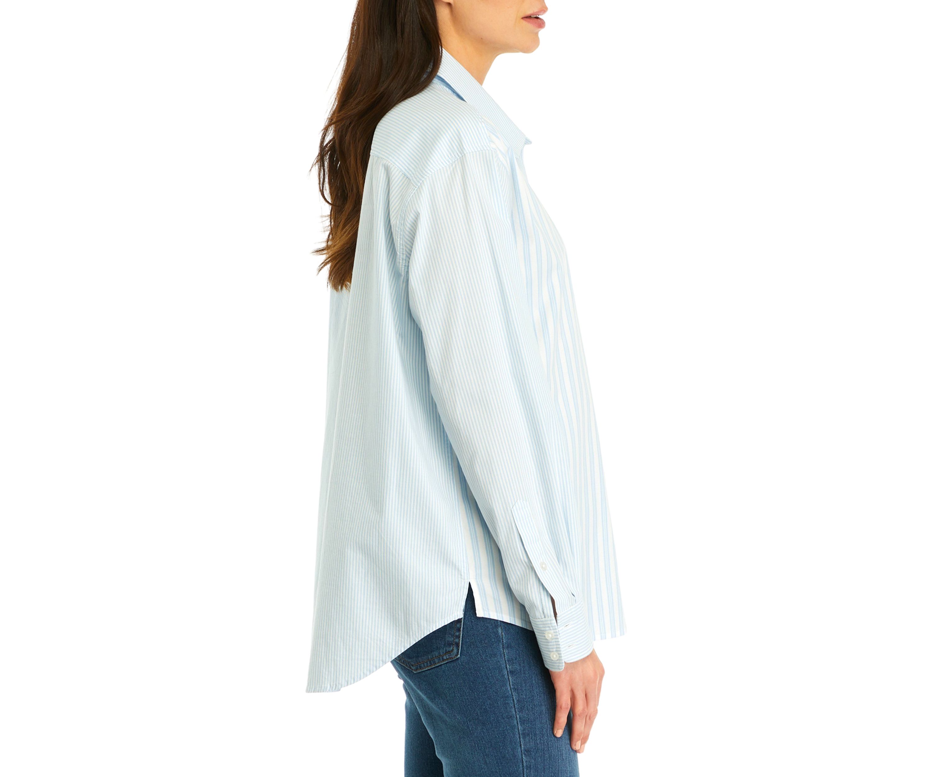 Womens Long Sleeve Boyfriend Shirt