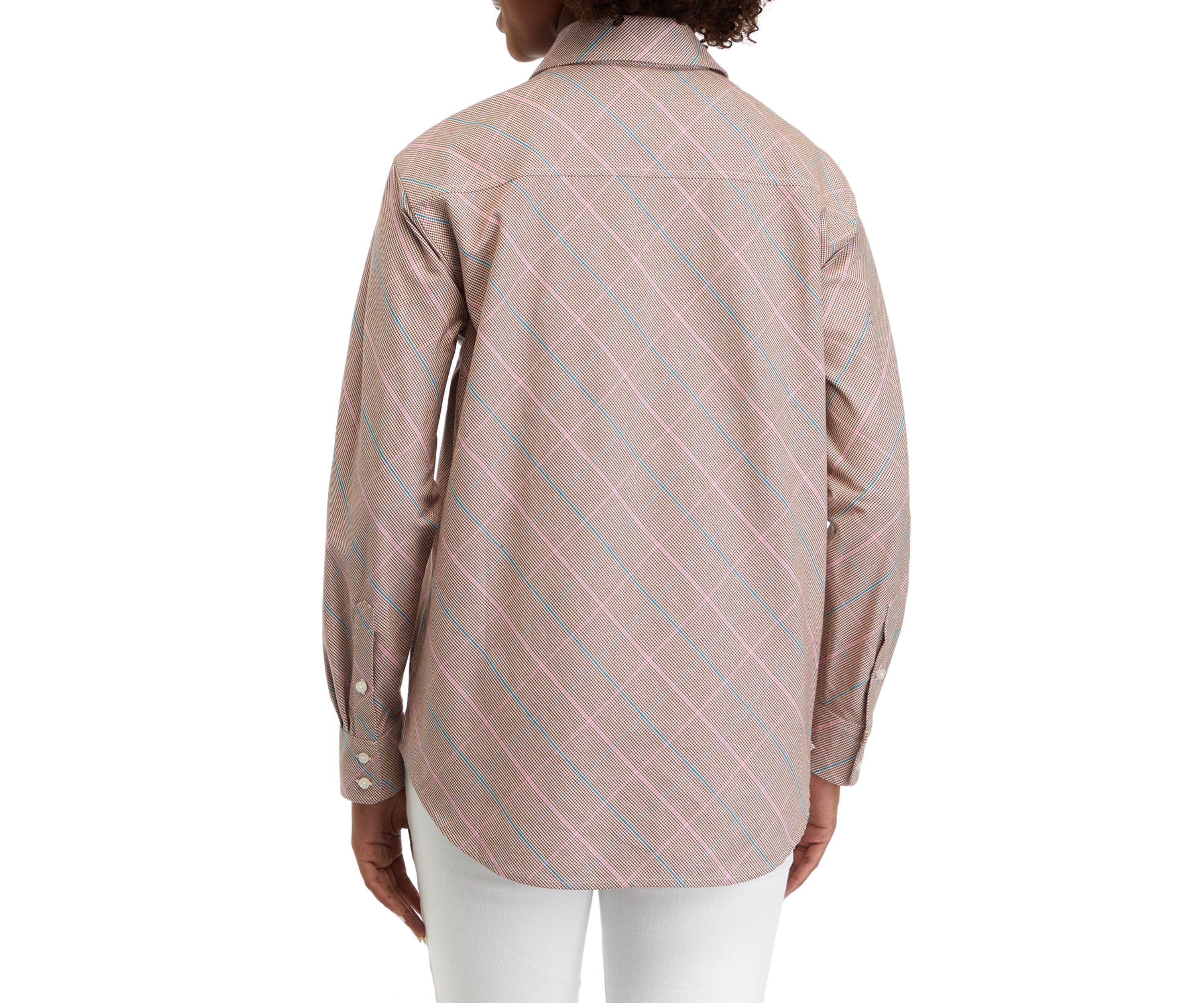 Womens Long Sleeve Oxford Boyfriend Shirt