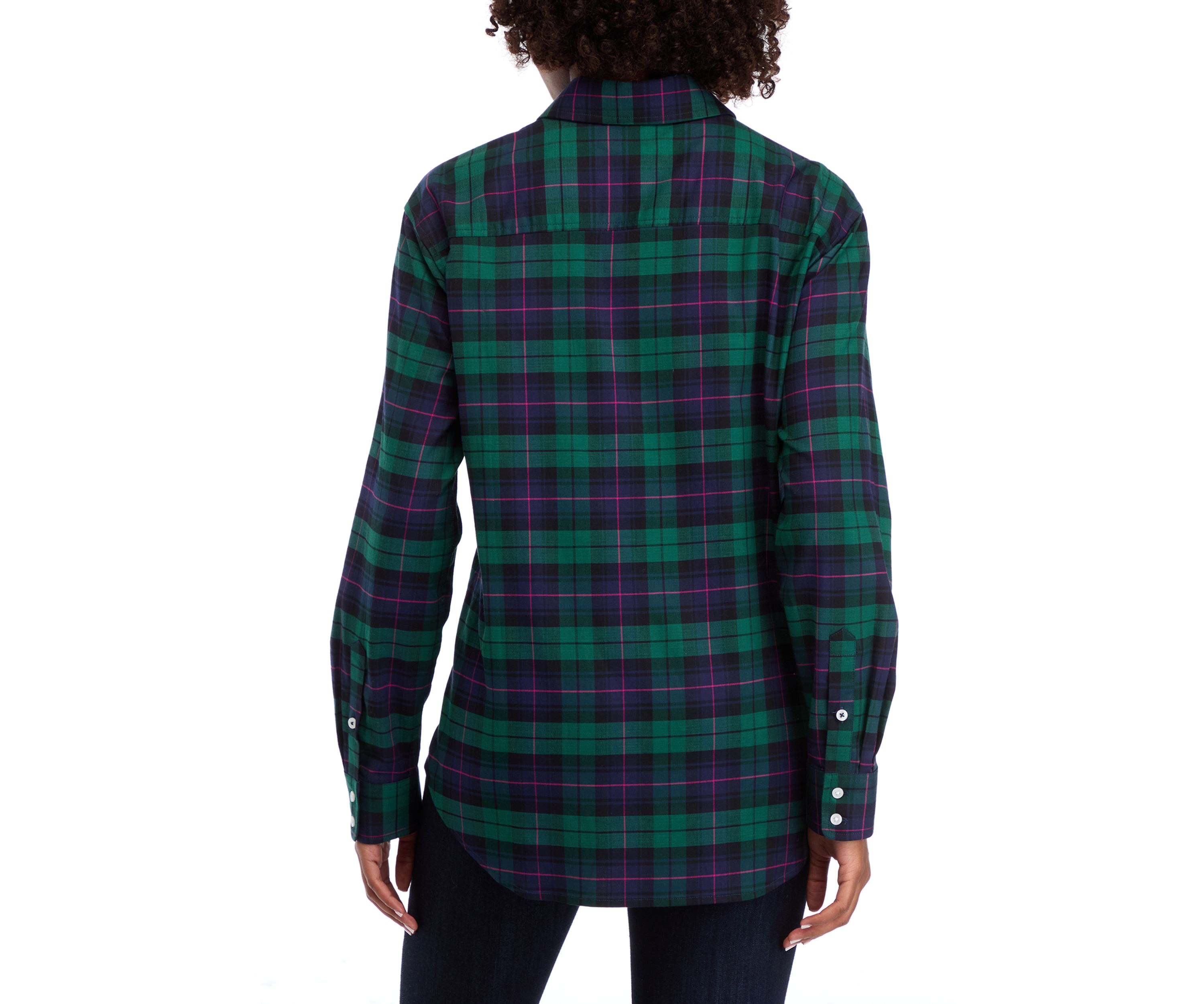 Womens Long Sleeve Flannel Shirt