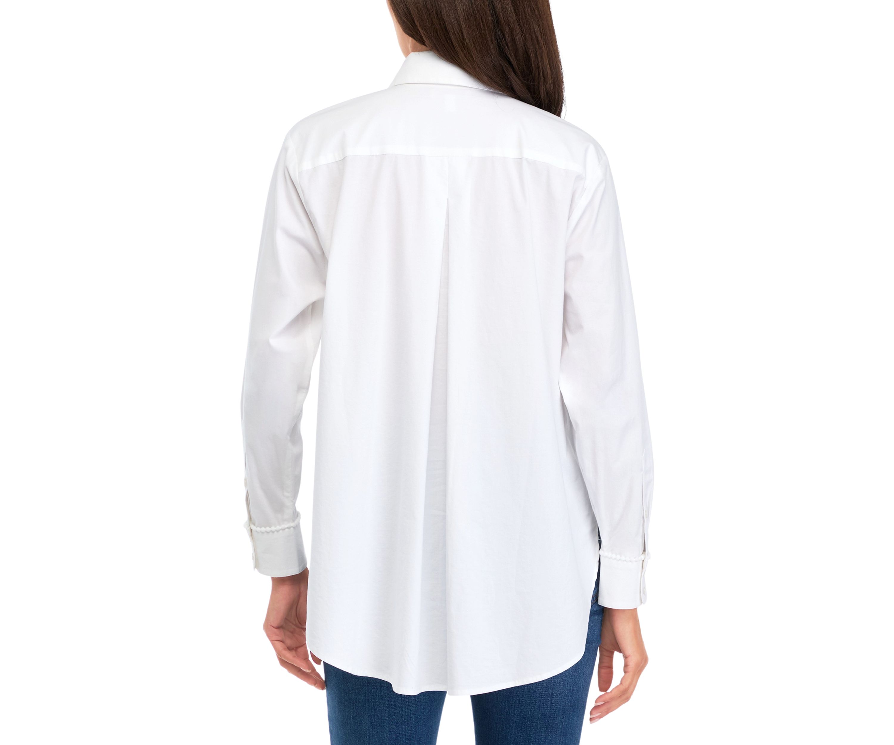Womens Long Sleeve Button Up Tunic
