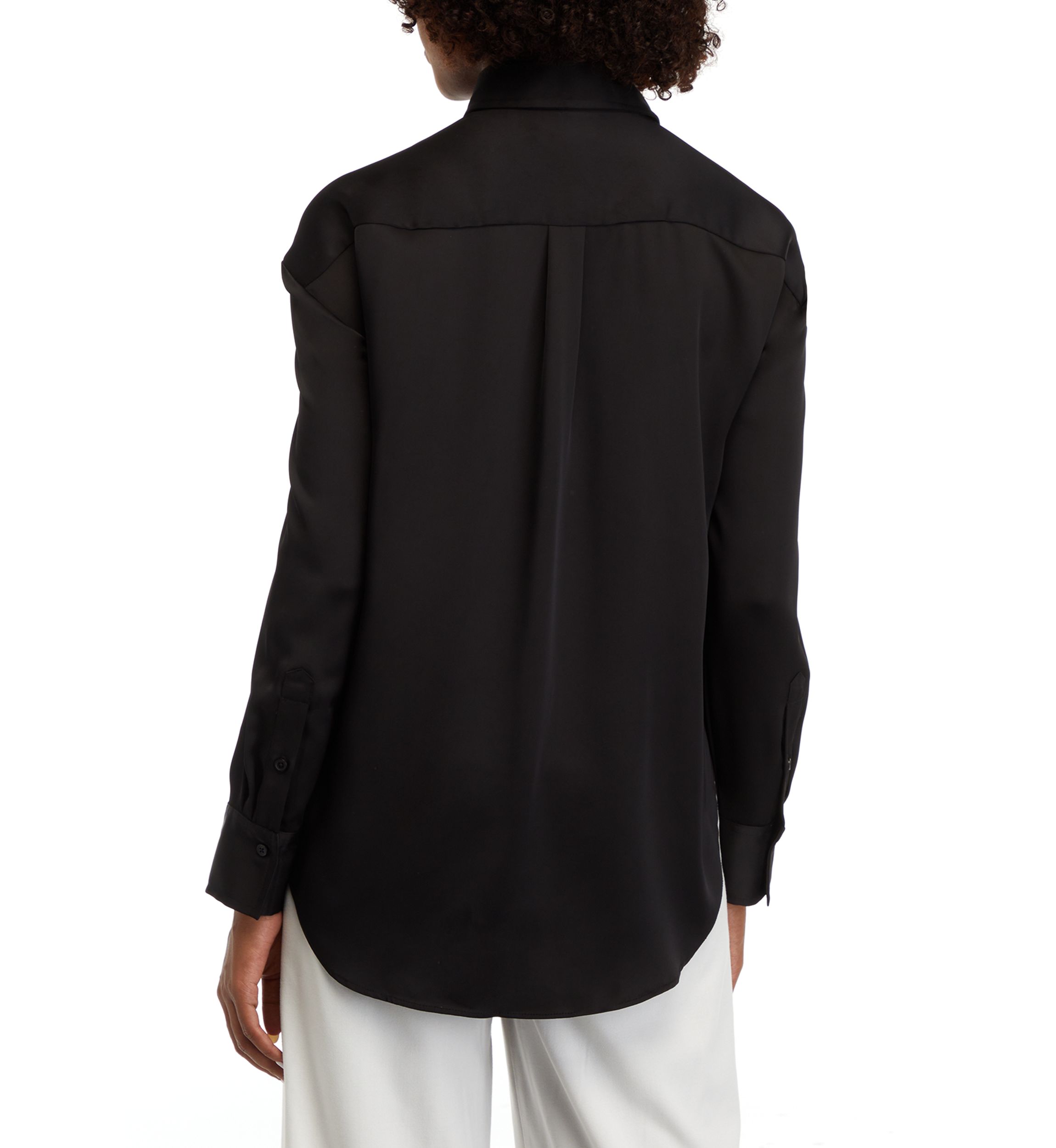 Womens Long Sleeve Button Down Tunic Shirt 