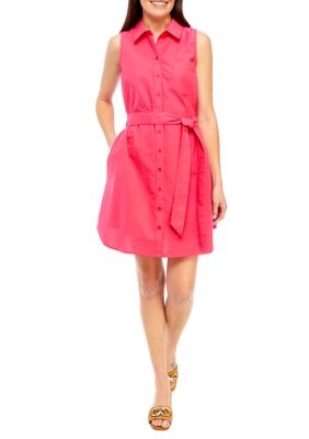 Crown & Ivy Women's Sleeveless Button Front Dress