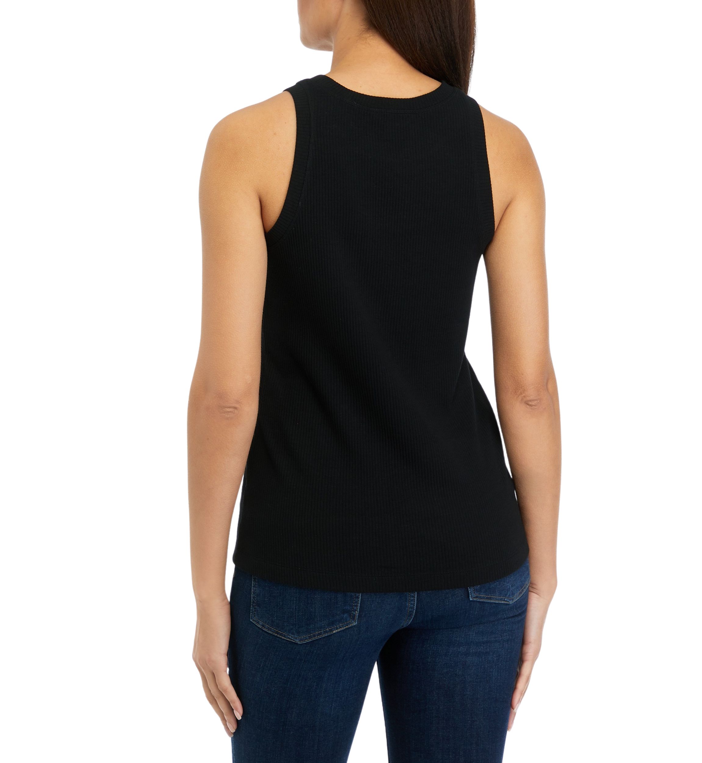 Womens Sleeveless Ribbed Tank