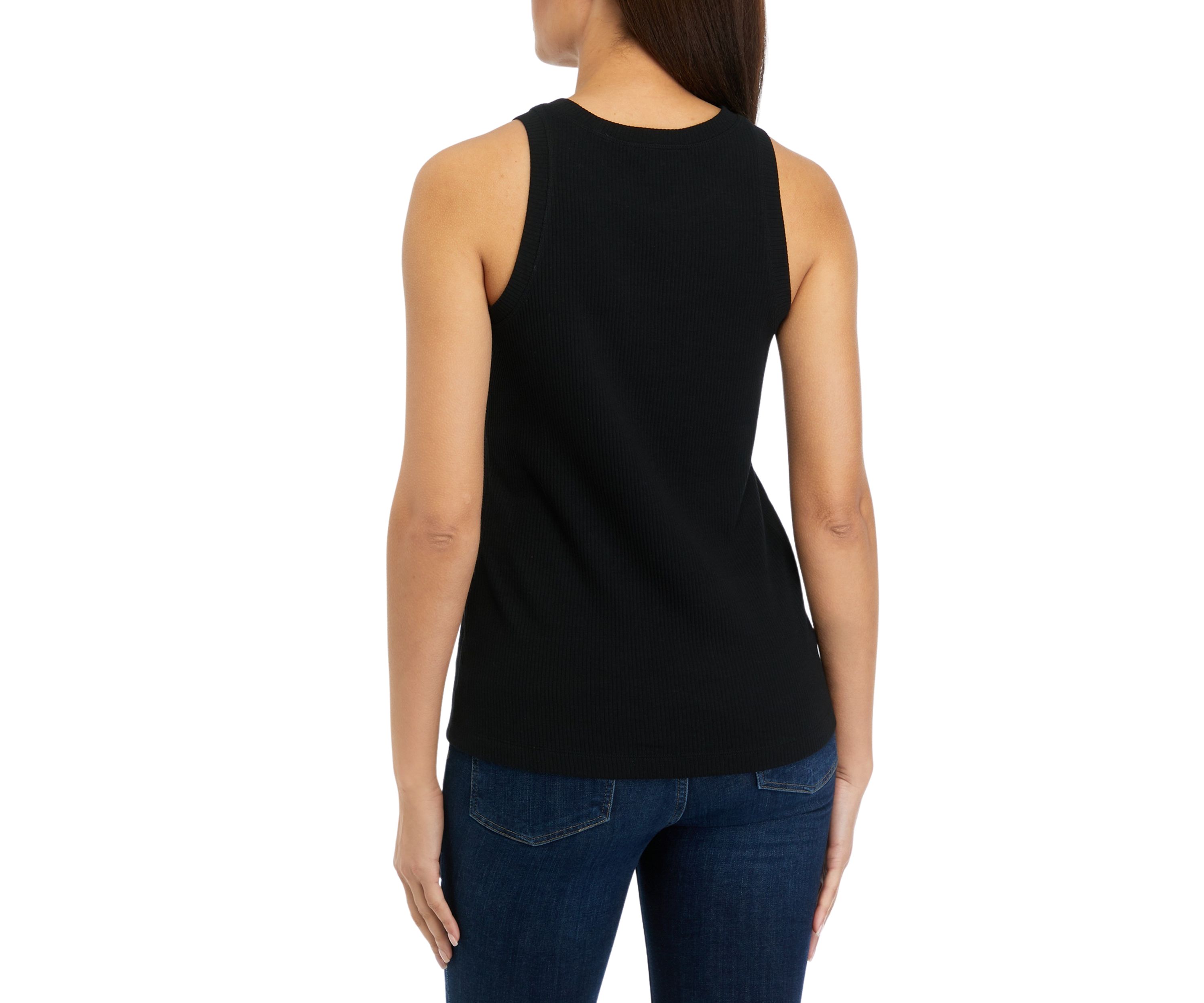 Womens Sleeveless Ribbed Tank