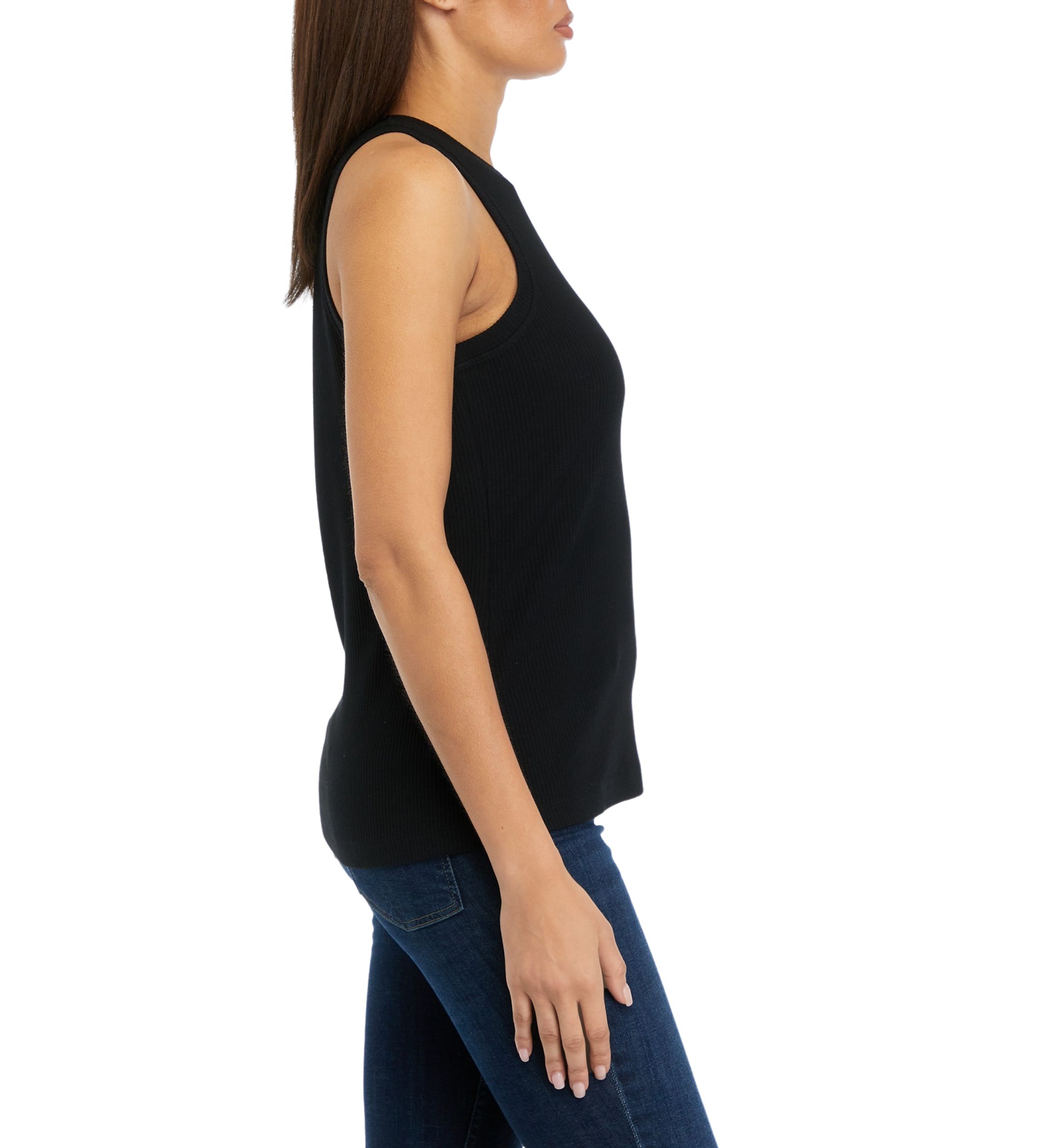 Womens Sleeveless Ribbed Tank