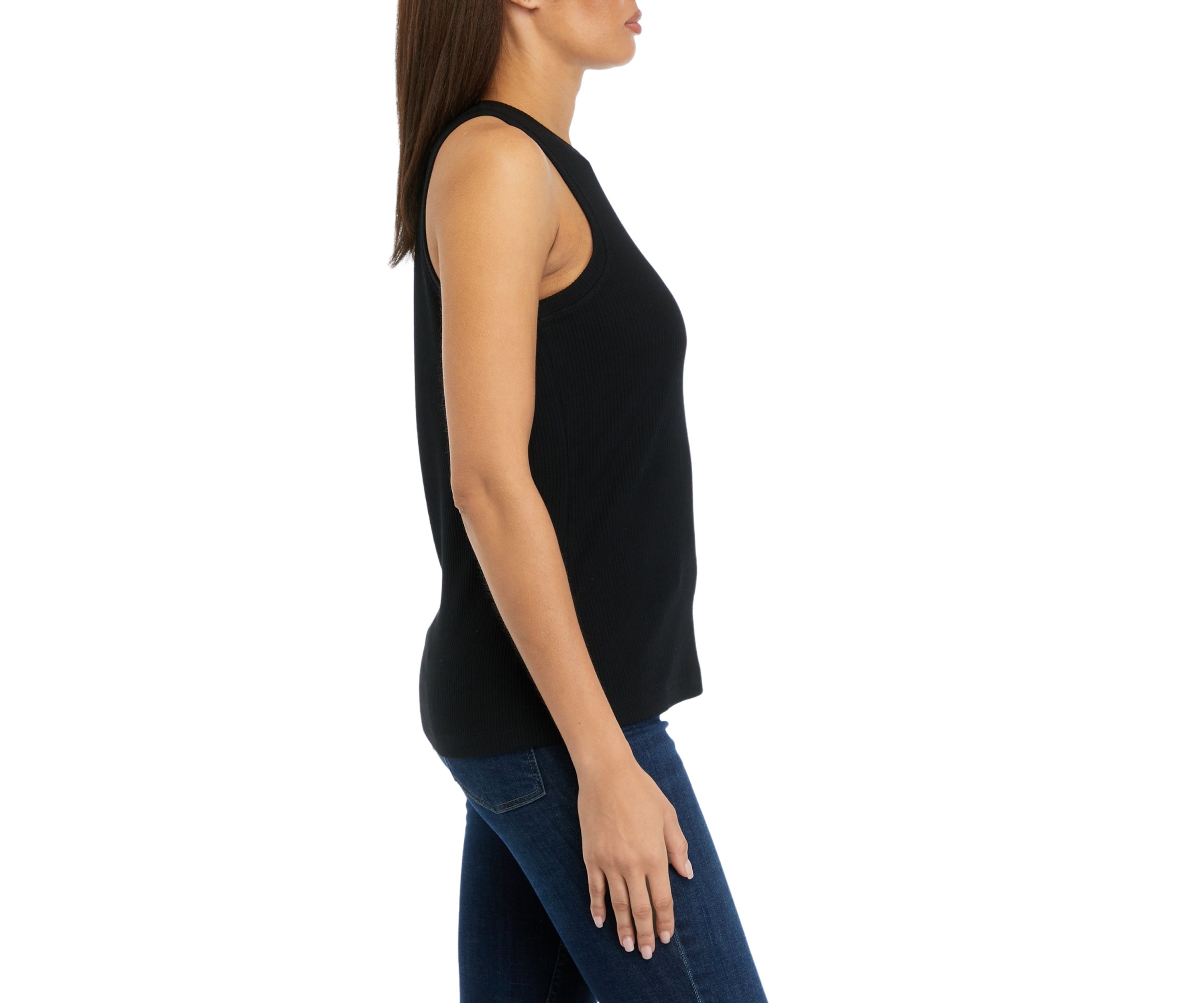 Womens Sleeveless Ribbed Tank