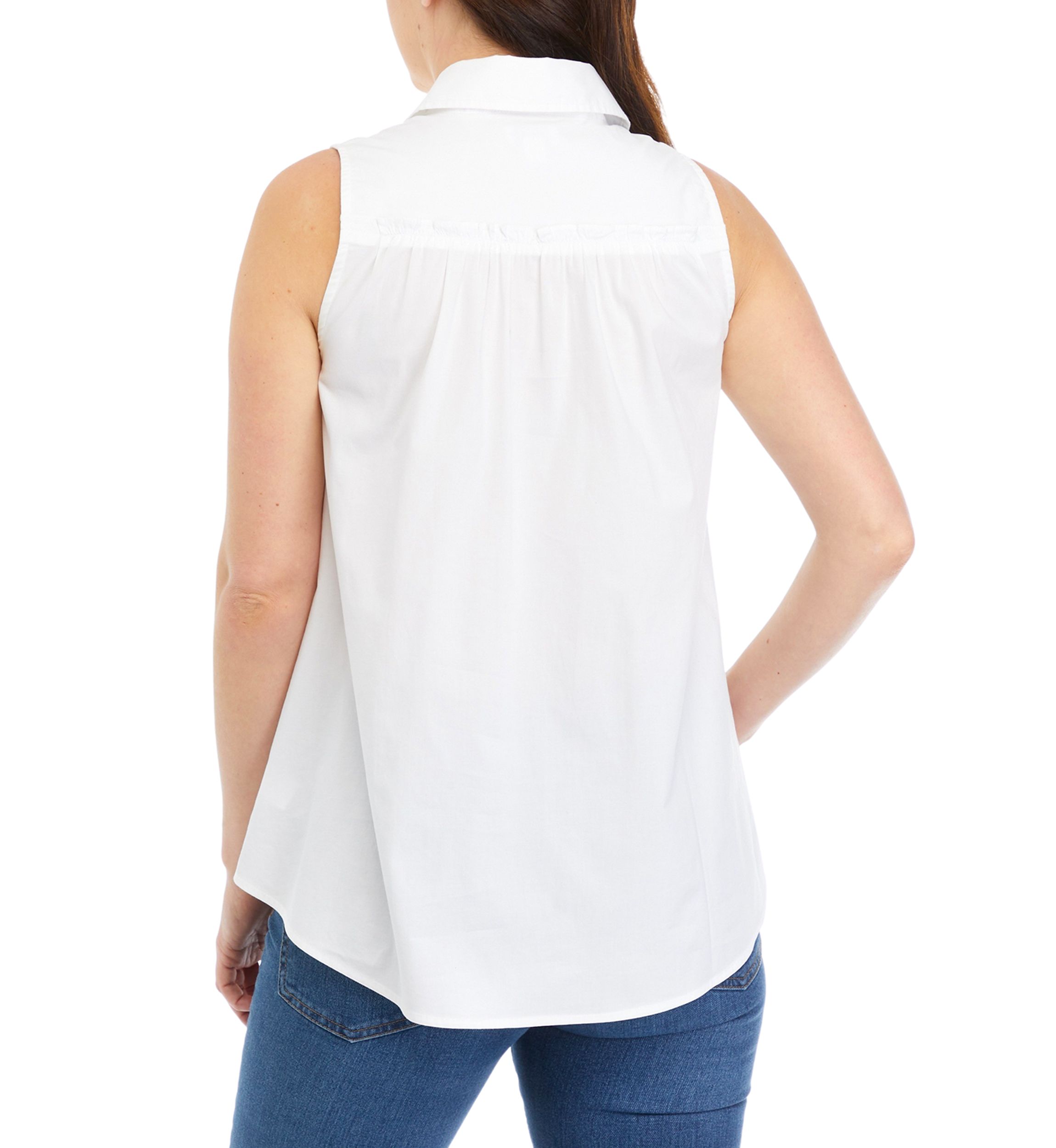 Womens Solid Boyfriend Top