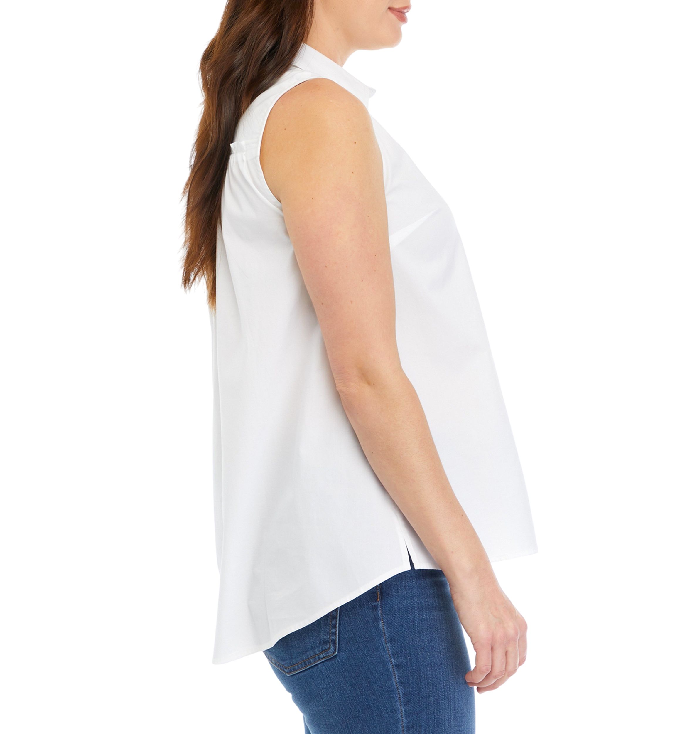 Womens Solid Boyfriend Top