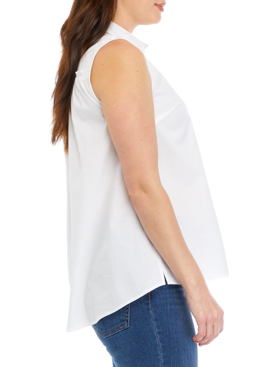 Womens Solid Boyfriend Top