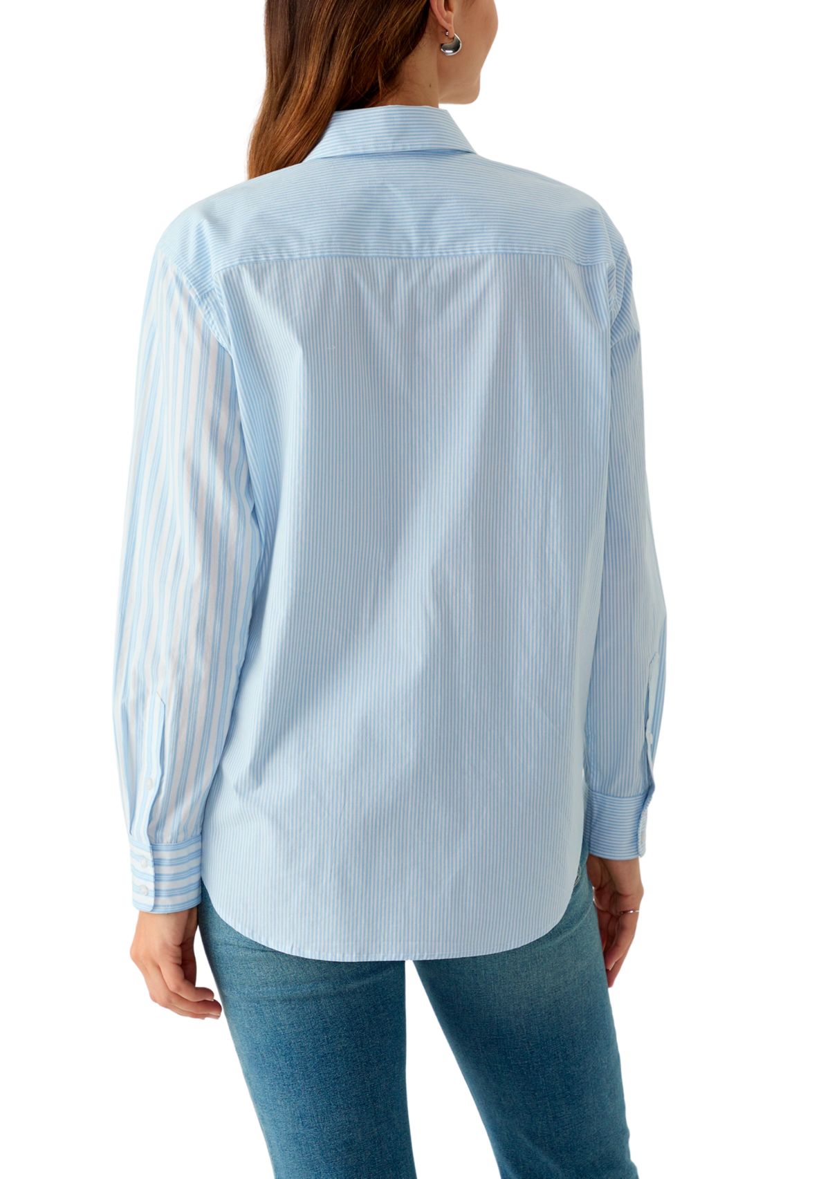 Womens Yarn Dyed Button Front Shirt