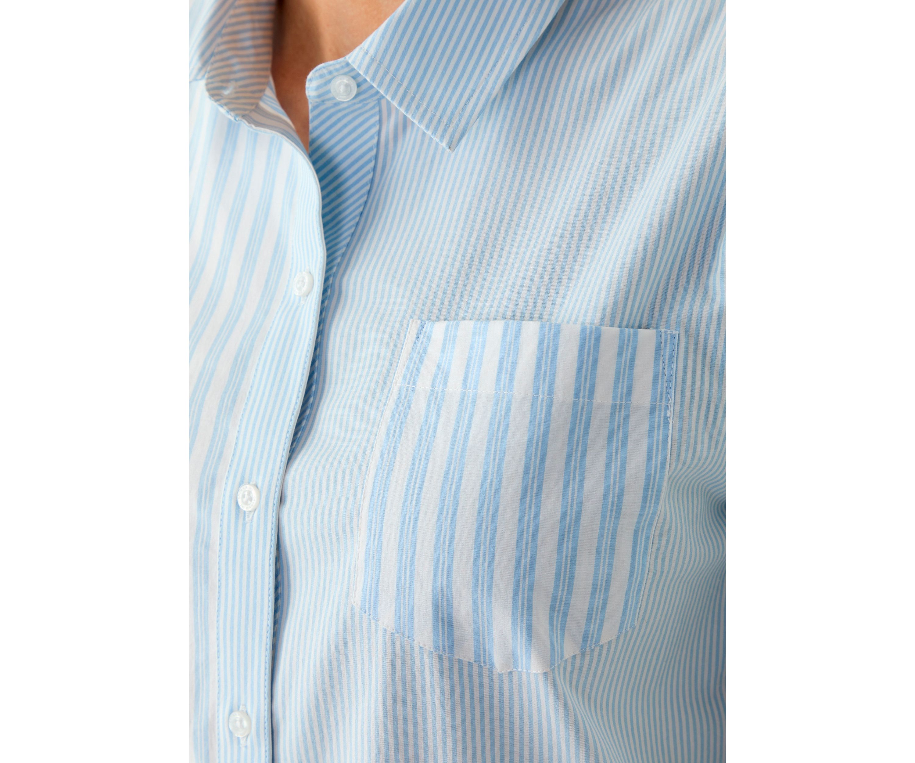 Womens Yarn Dyed Button Front Shirt