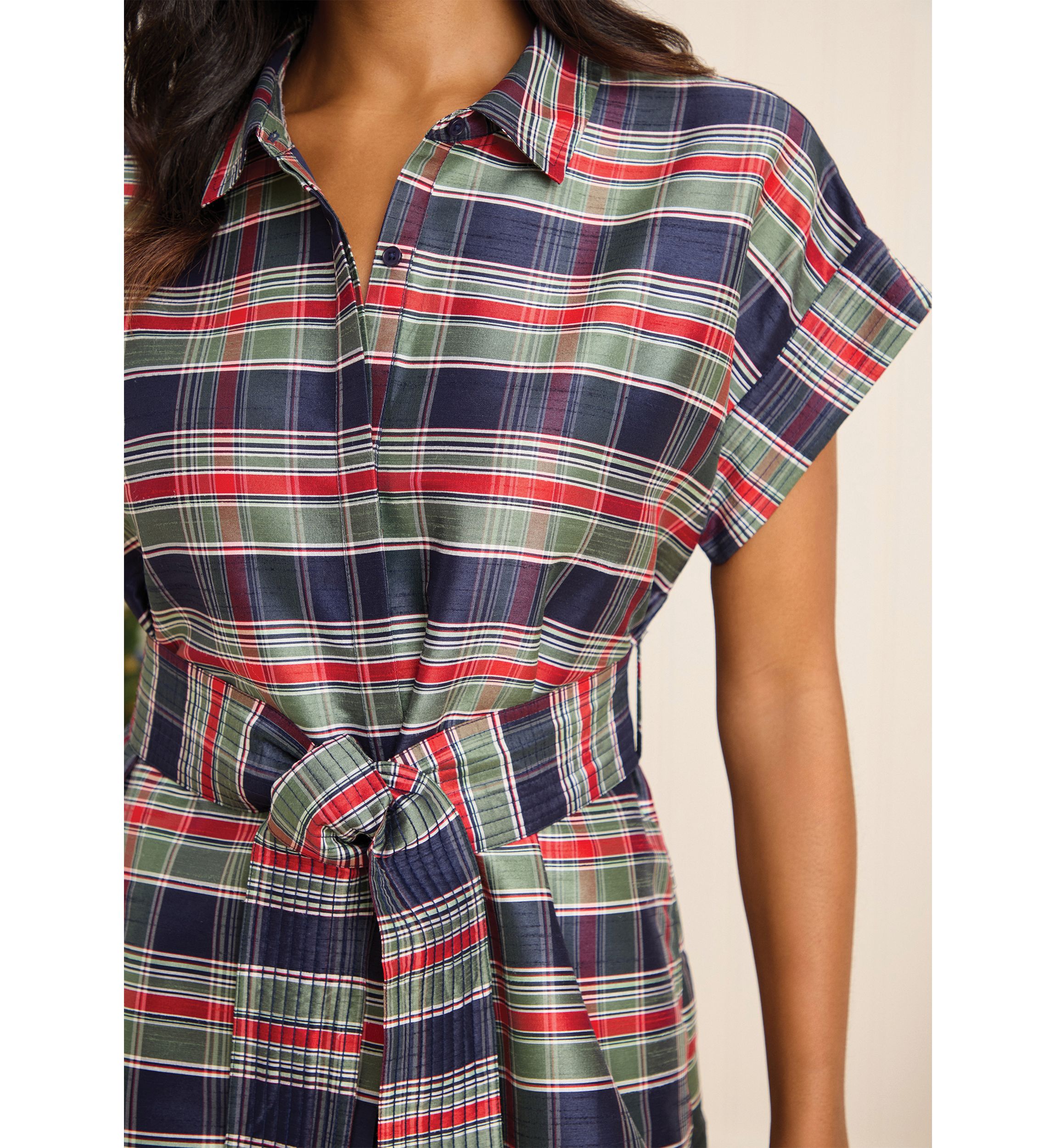 Sewing Down South x Crown & Ivy™ Sew Merry Midi Shirt Dress