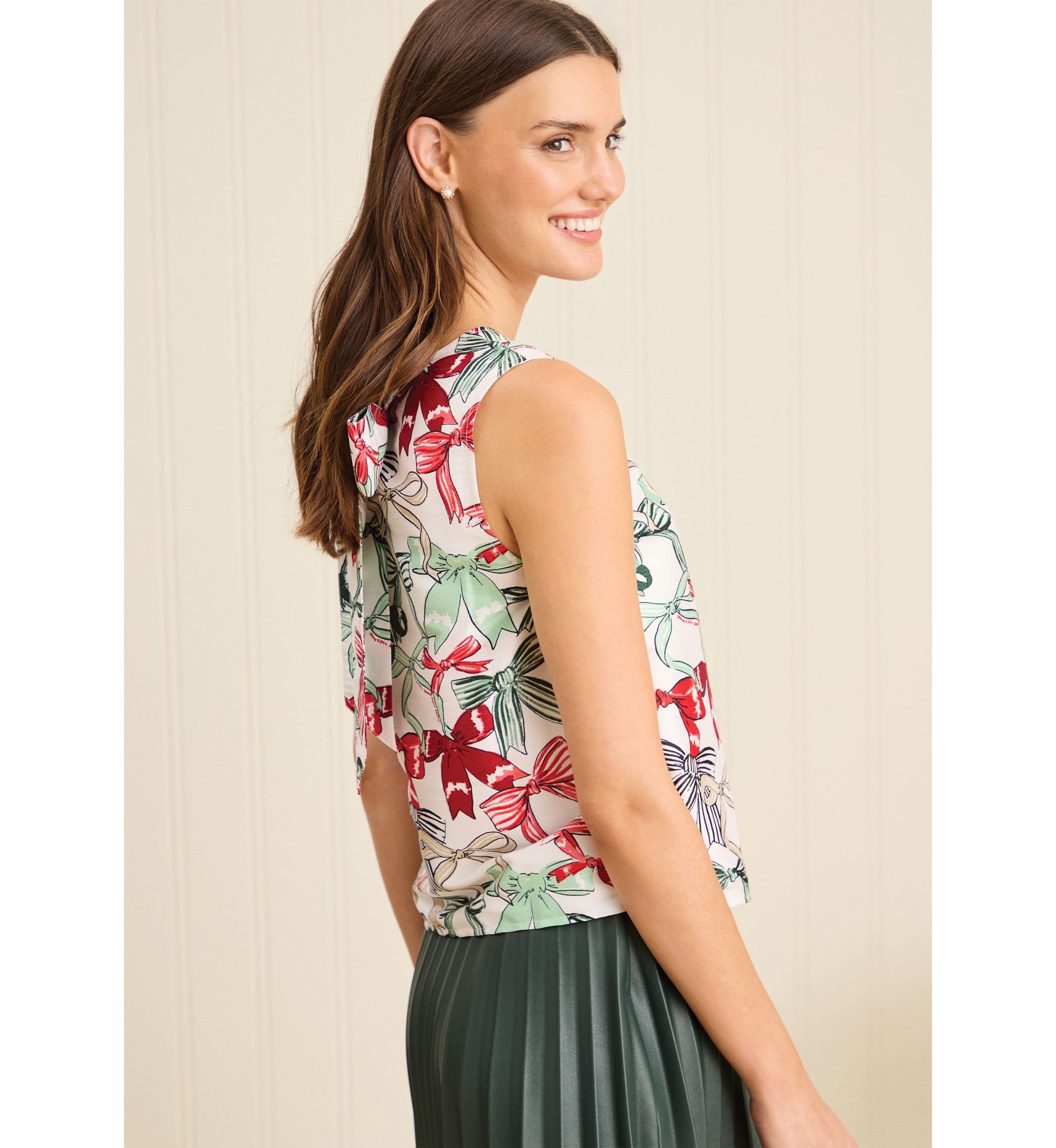 Sewing Down South x Crown & Ivy™ Sew Merry Bow Back Tank