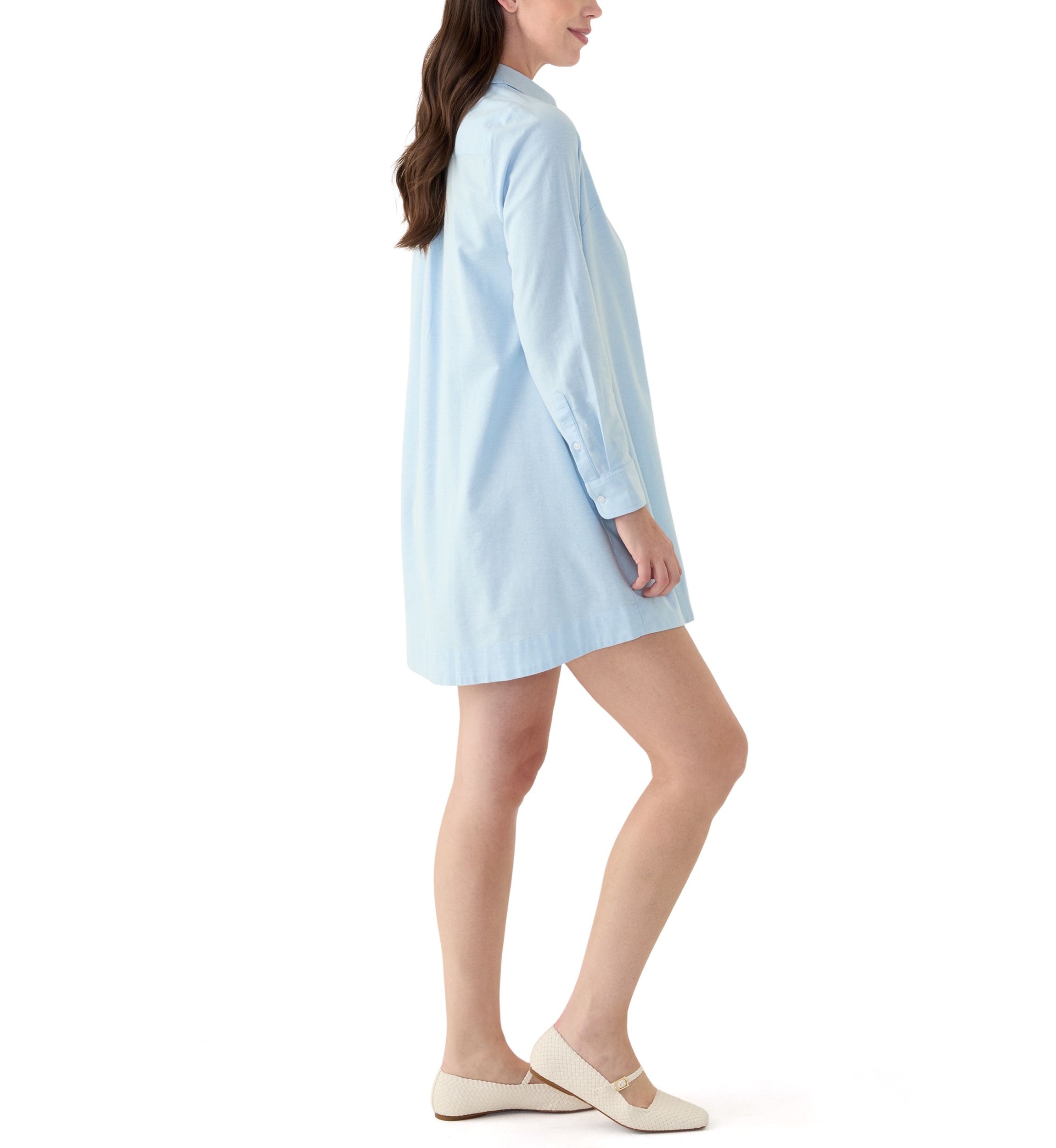 Womens A-Line Shirt Dress