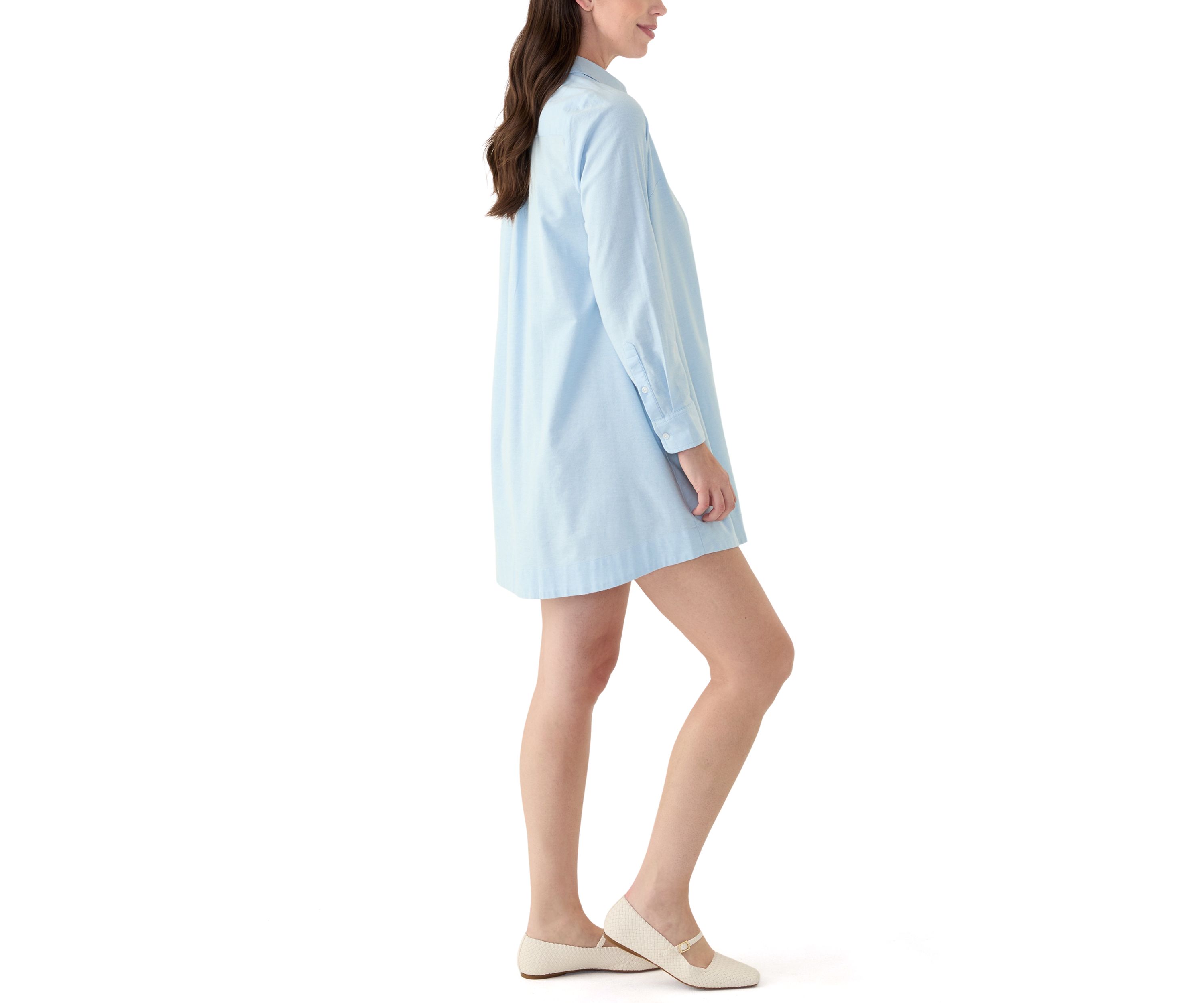 Womens A-Line Shirt Dress