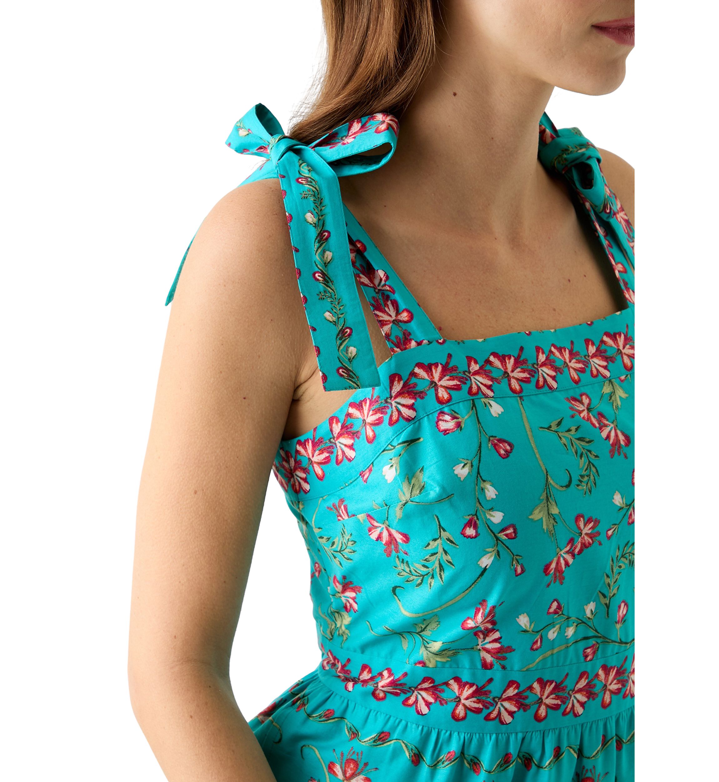 Womens Sleeveless Printed Maxi Dress
