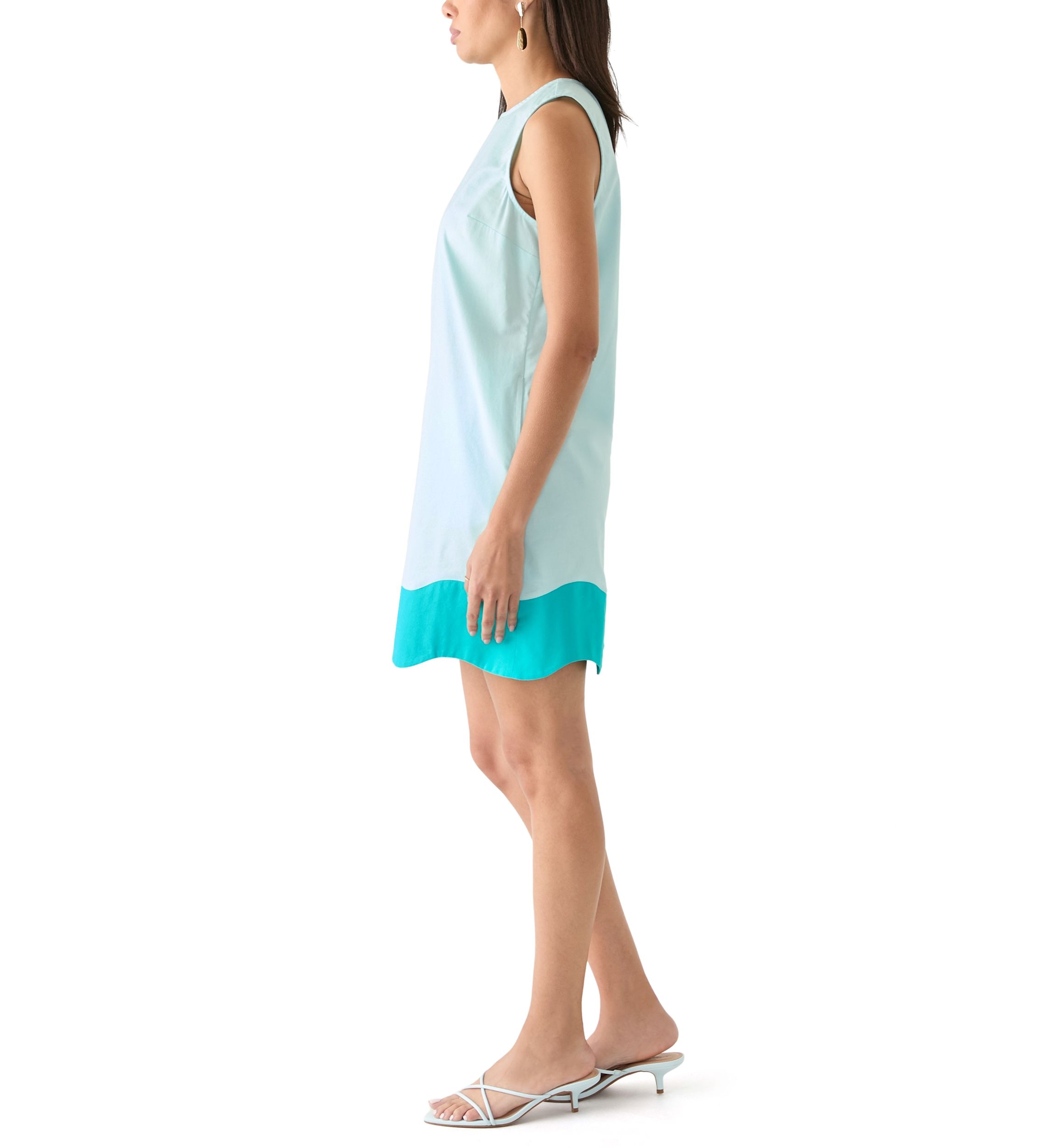 Womens Sleeveless Straight Dress