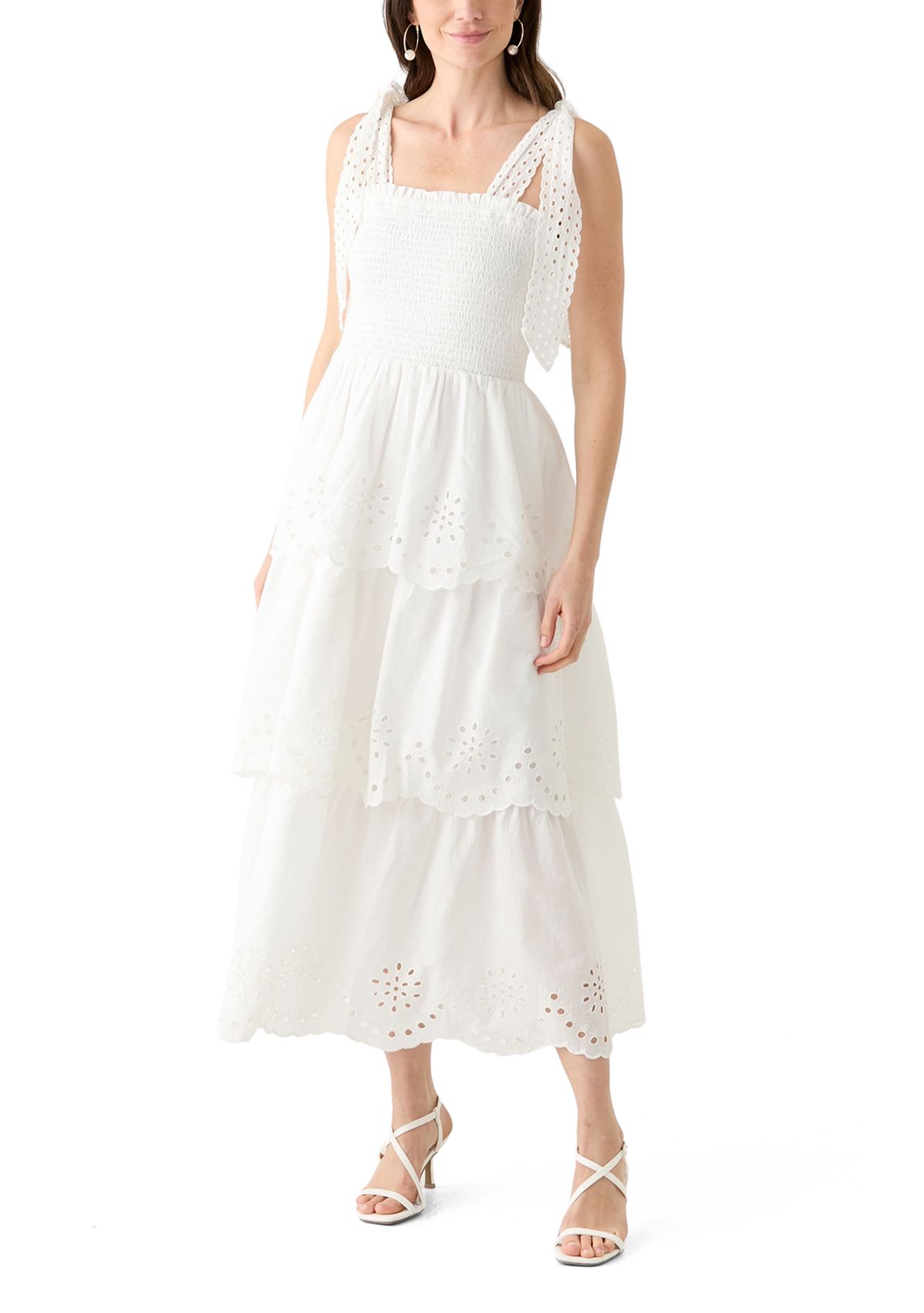 Womens Sleeveless Smock Dress