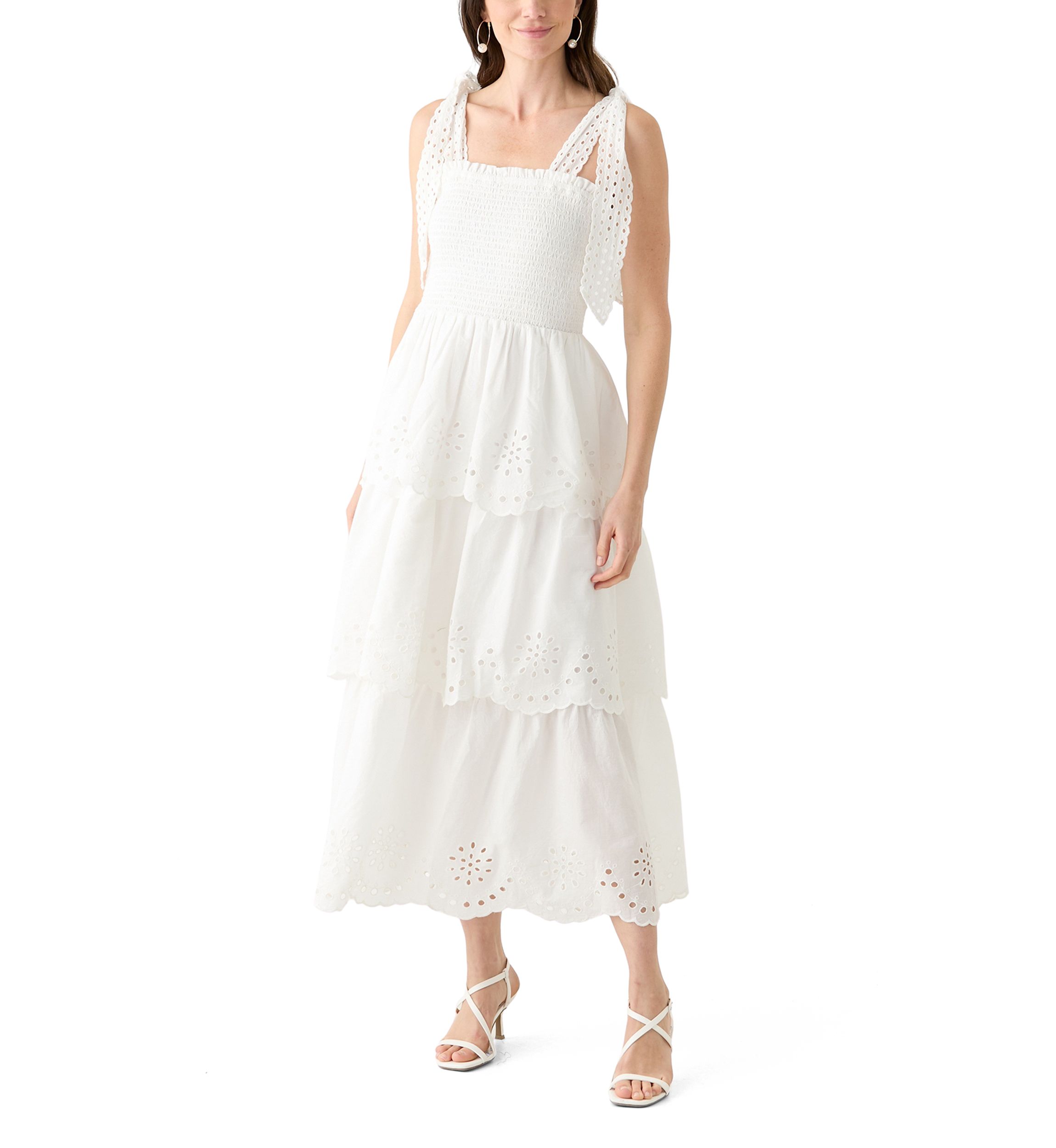Womens Sleeveless Smock Dress
