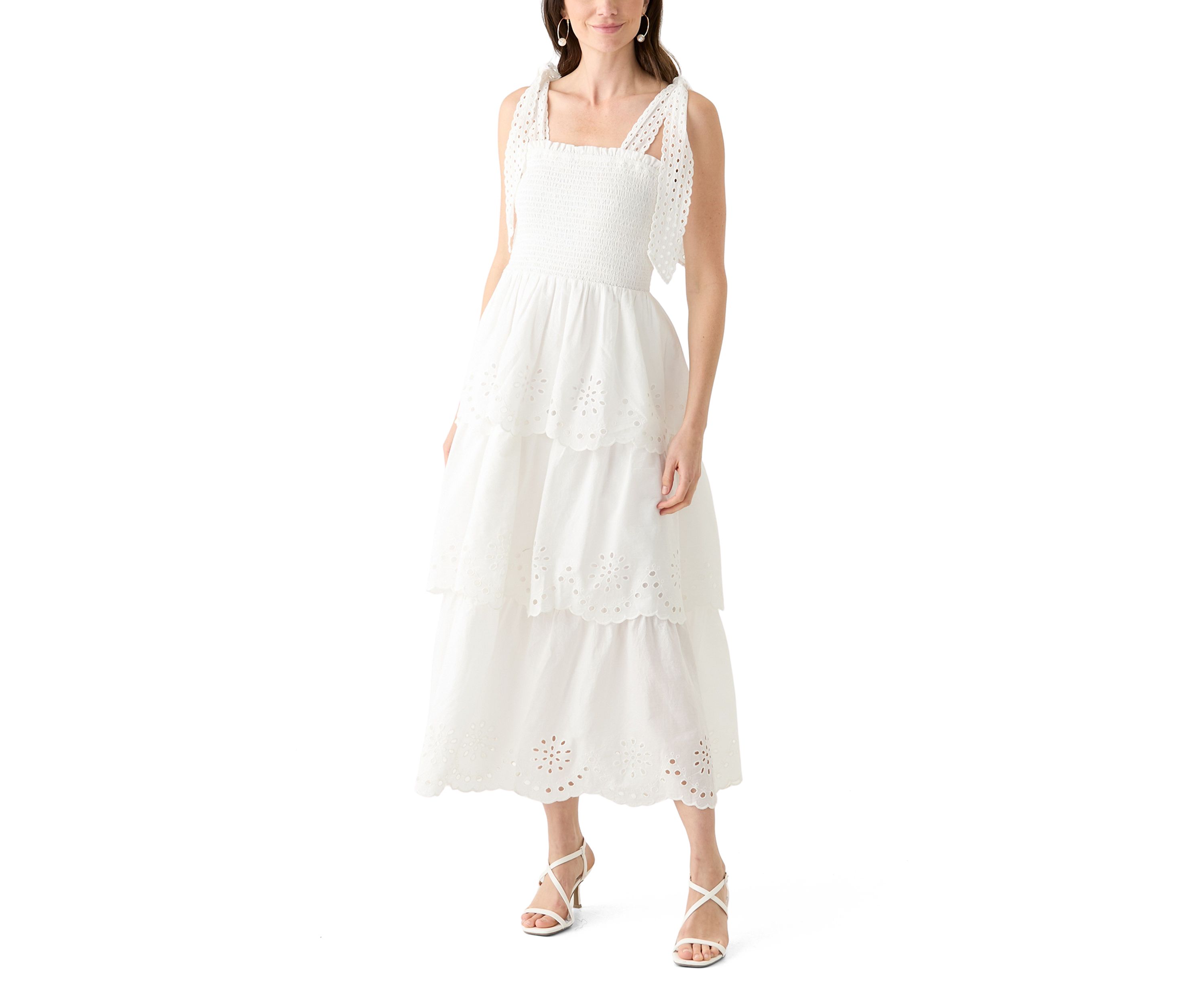 Womens Sleeveless Smock Dress