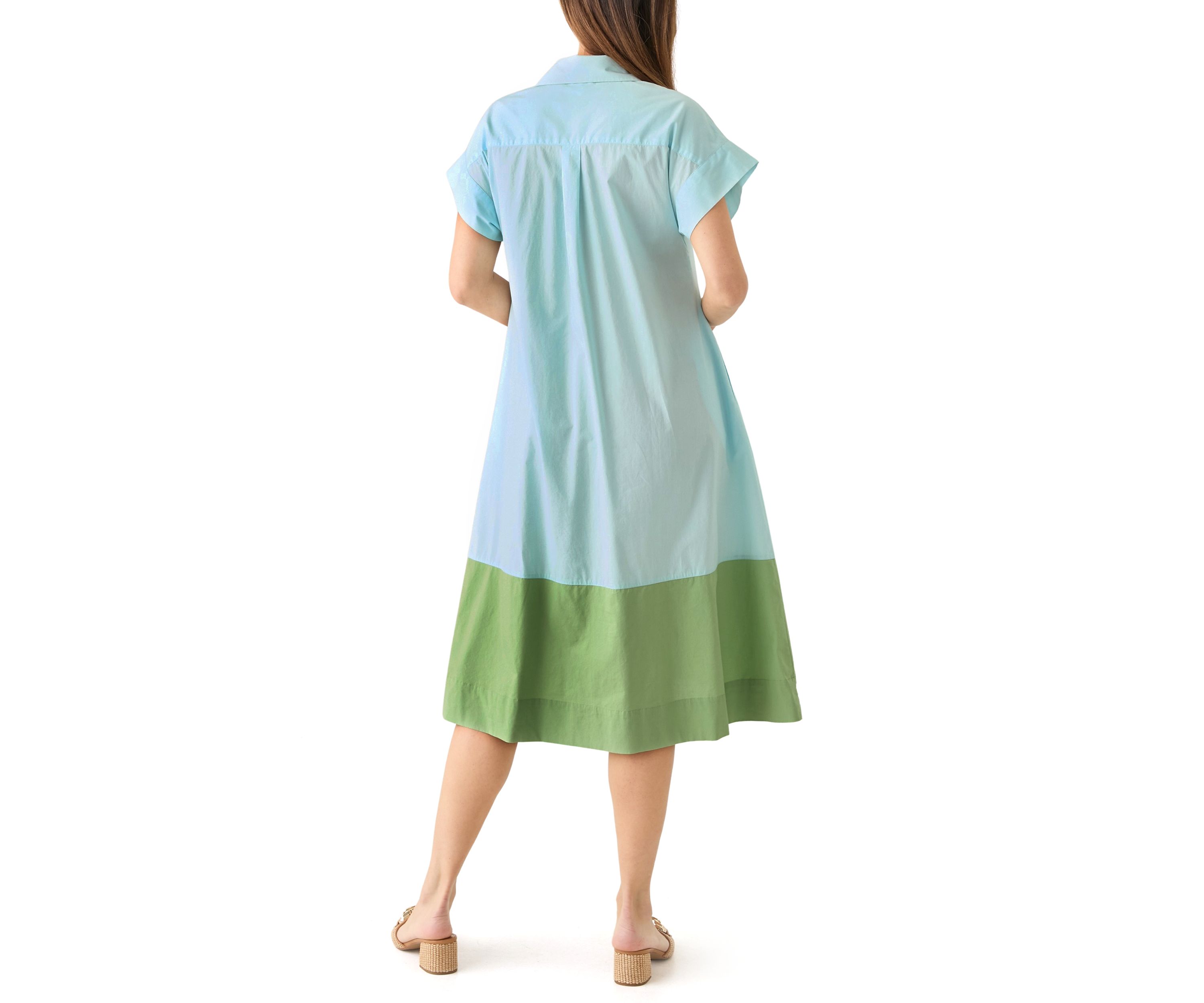 Womens Short Sleeve Dolman Straight Dress