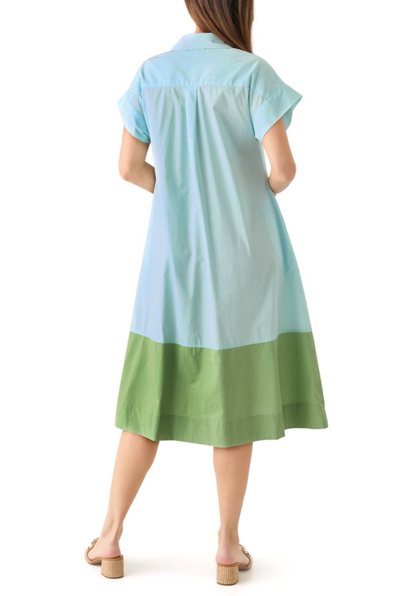 Womens Short Sleeve Dolman Straight Dress