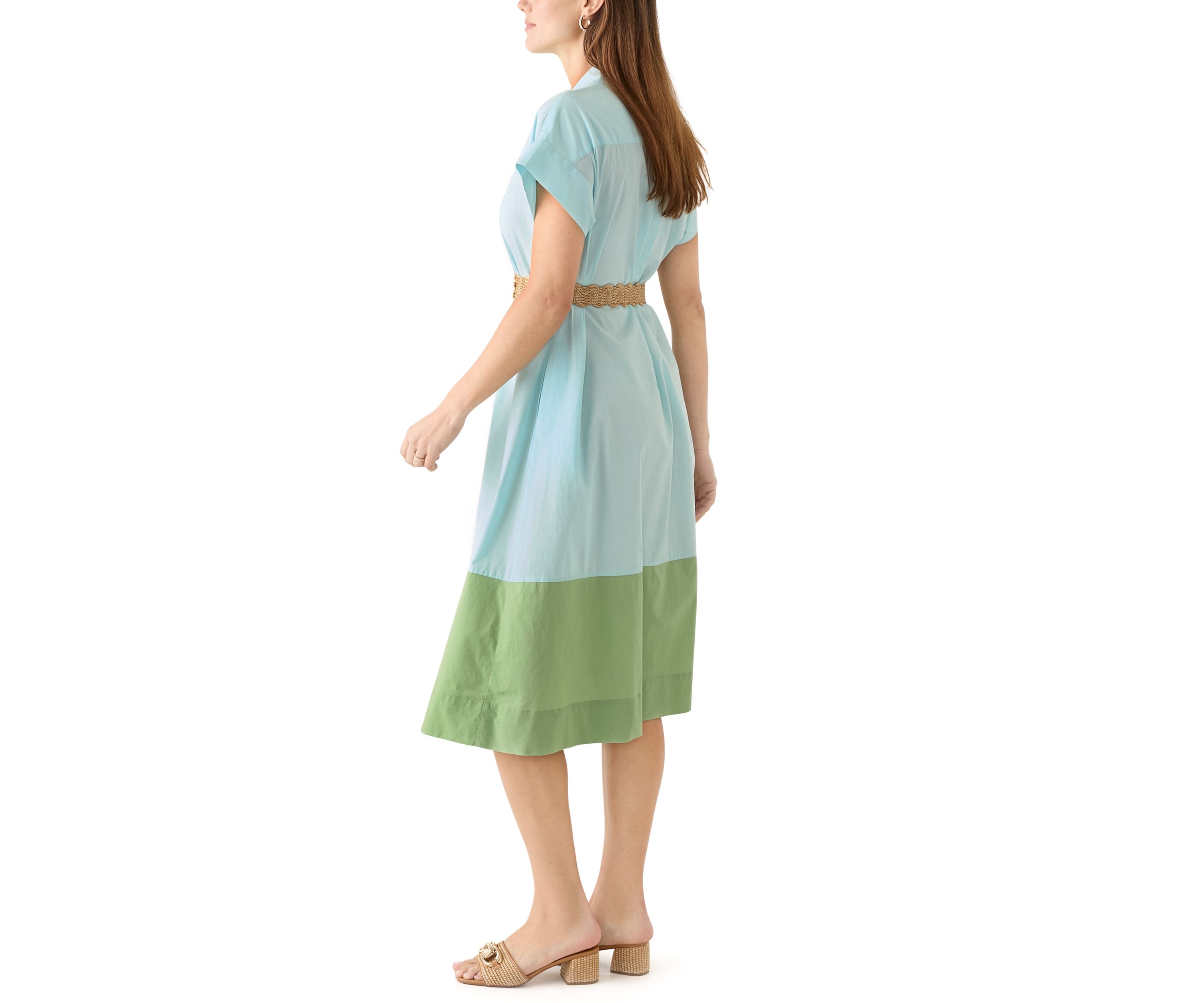 Womens Short Sleeve Dolman Straight Dress